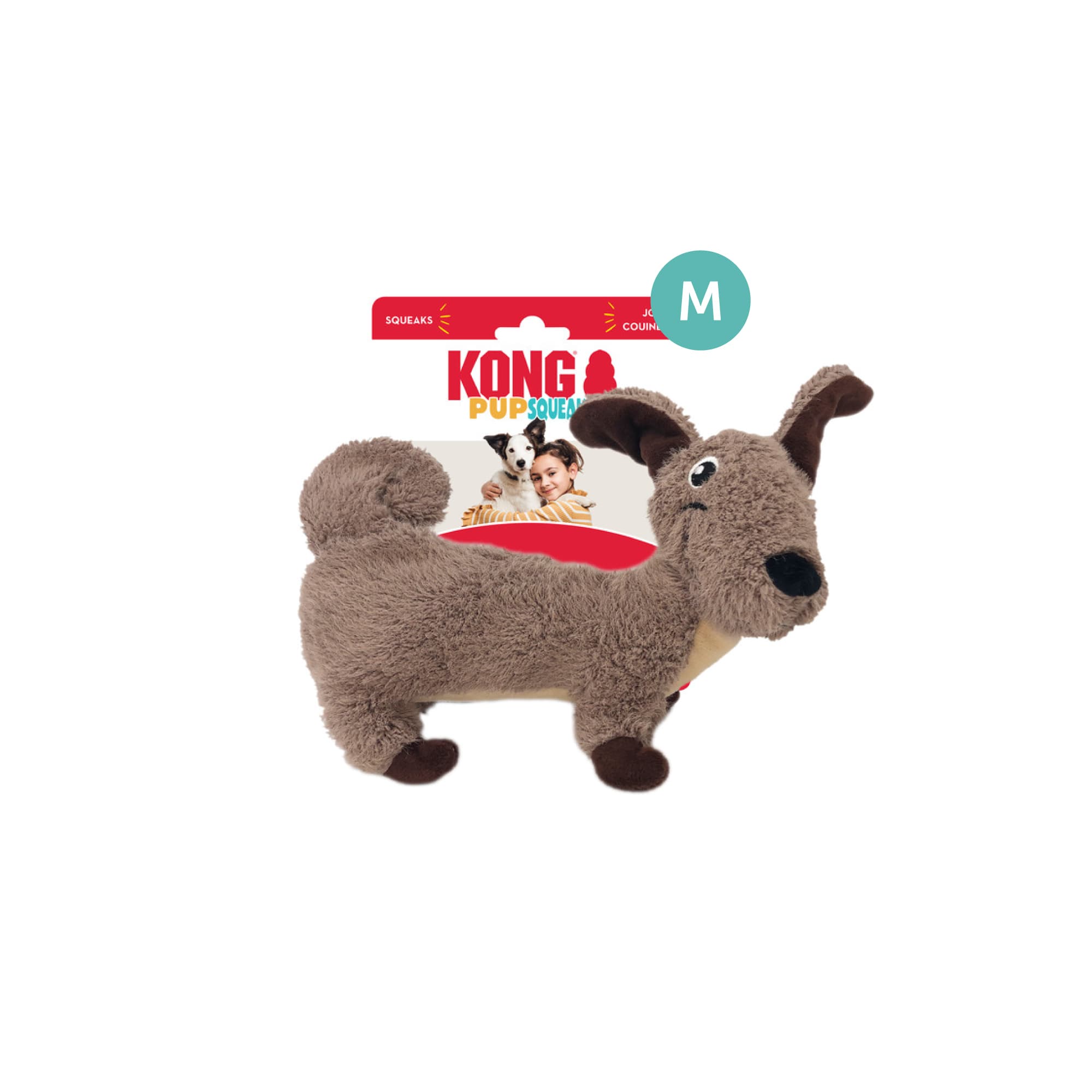 KONG PupSqueaks Tucker (Medium), 1pcs