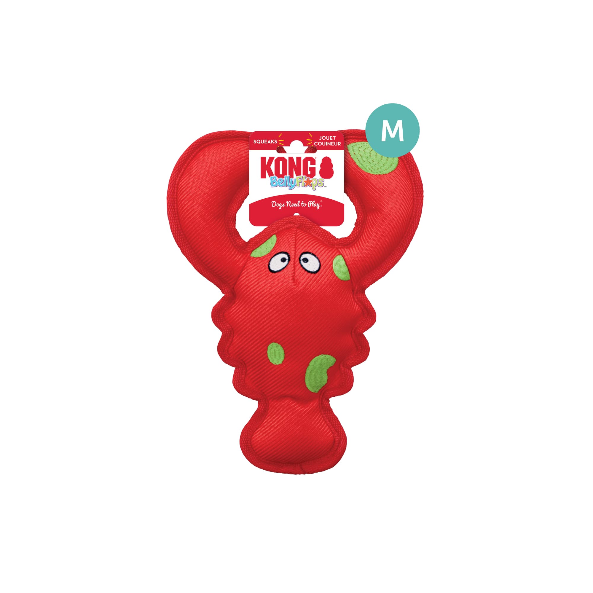 KONG Belly Flops Lobster (Medium), 1pcs
