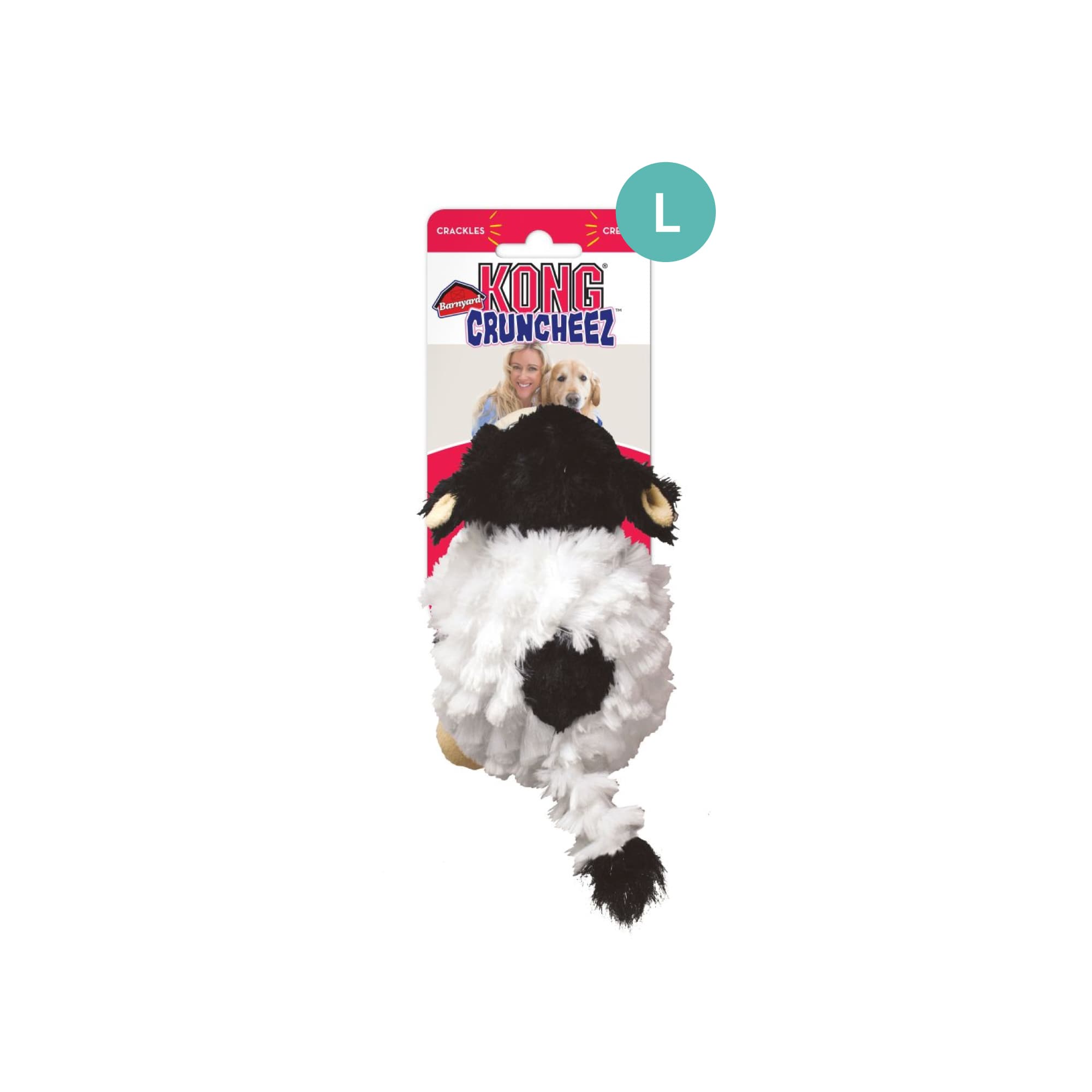 KONG Cruncheez Barnyard Cow (Large), 1pcs
