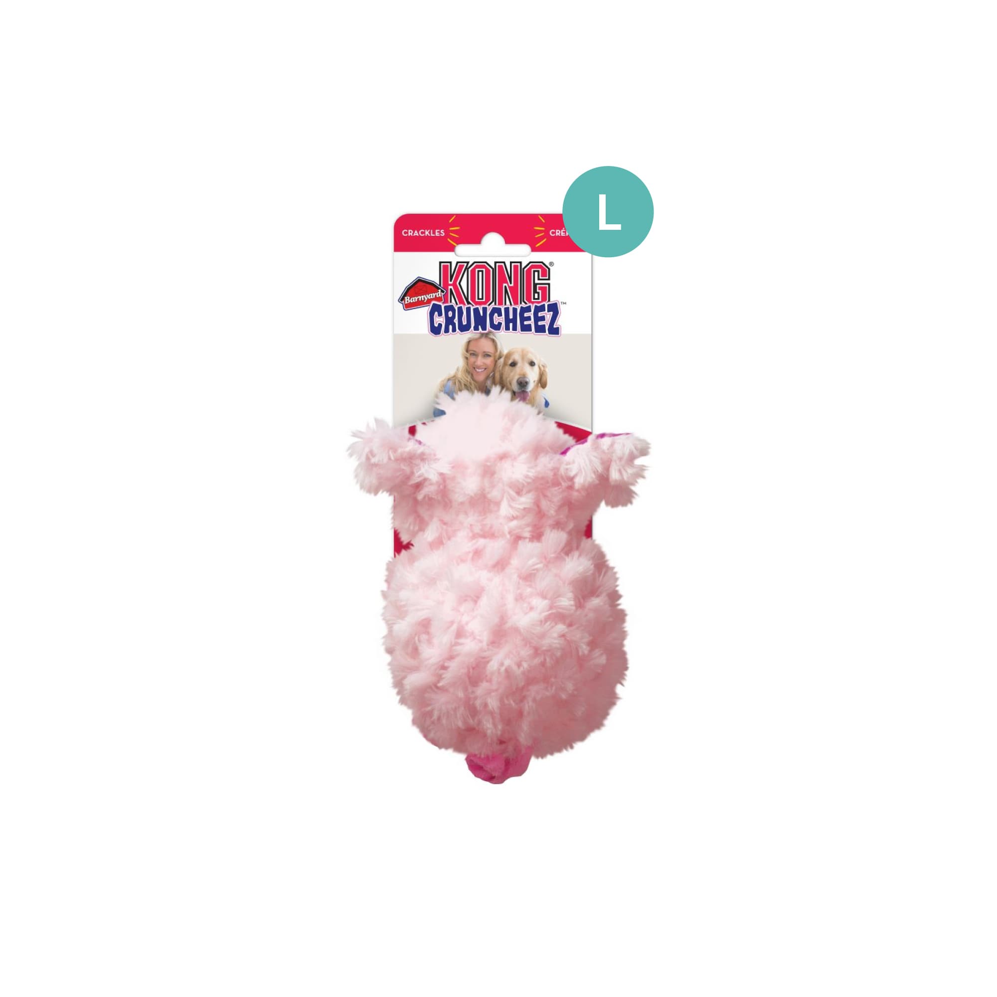 KONG Cruncheez Barnyard Pig (Large), 1pcs