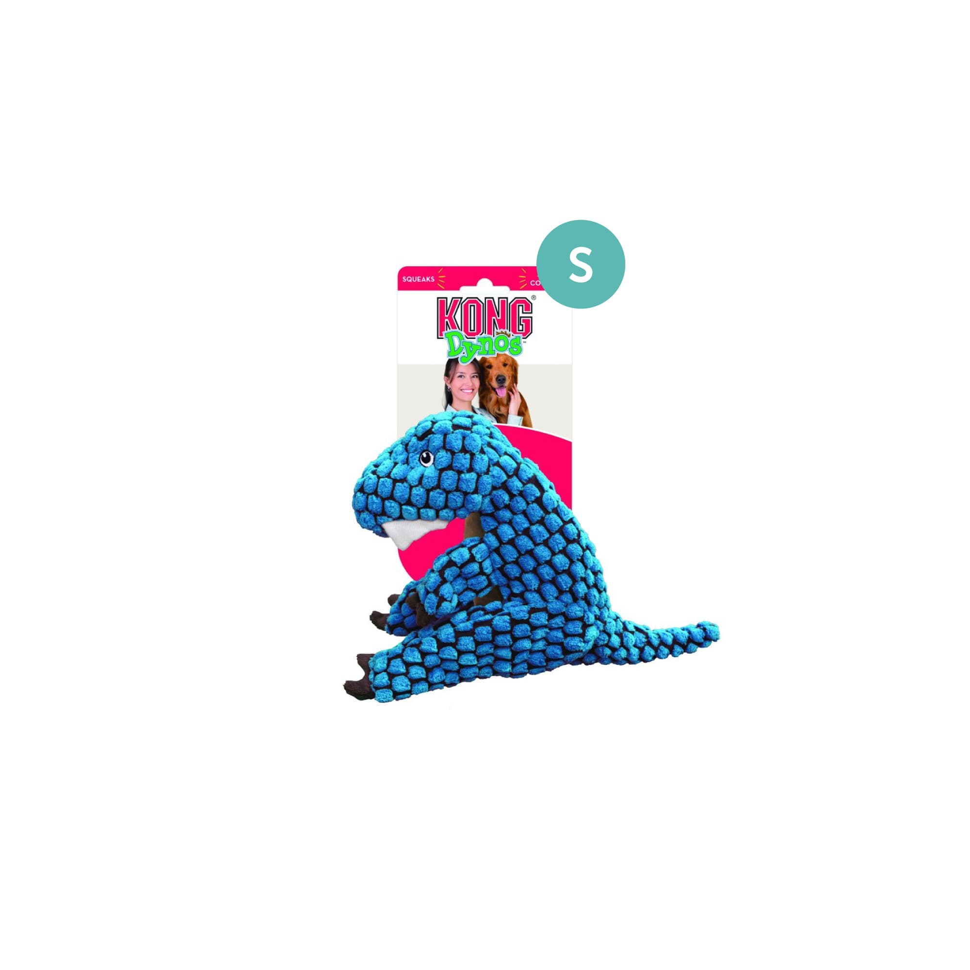 KONG Dynos T-Rex Blue (Small), 1pcs