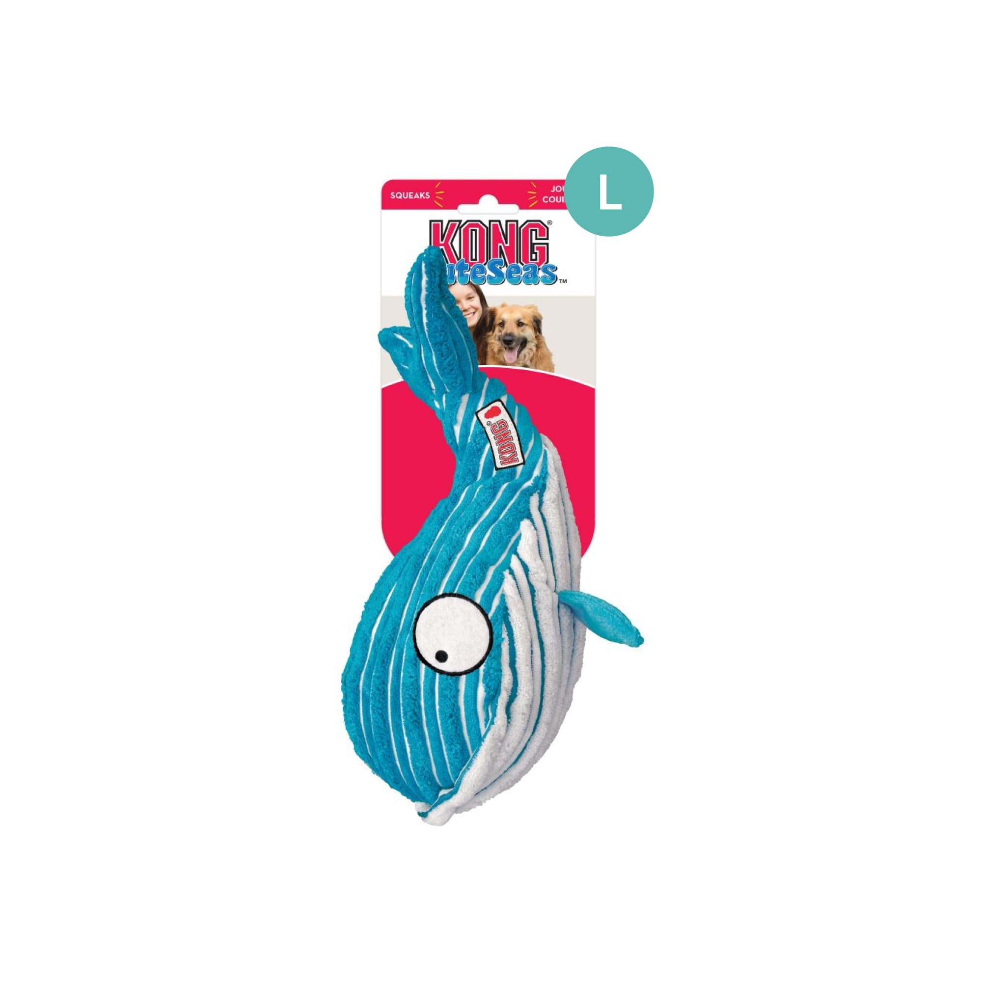 KONG Cuteseas® Whale Lg Whale (Large), 1pcs
