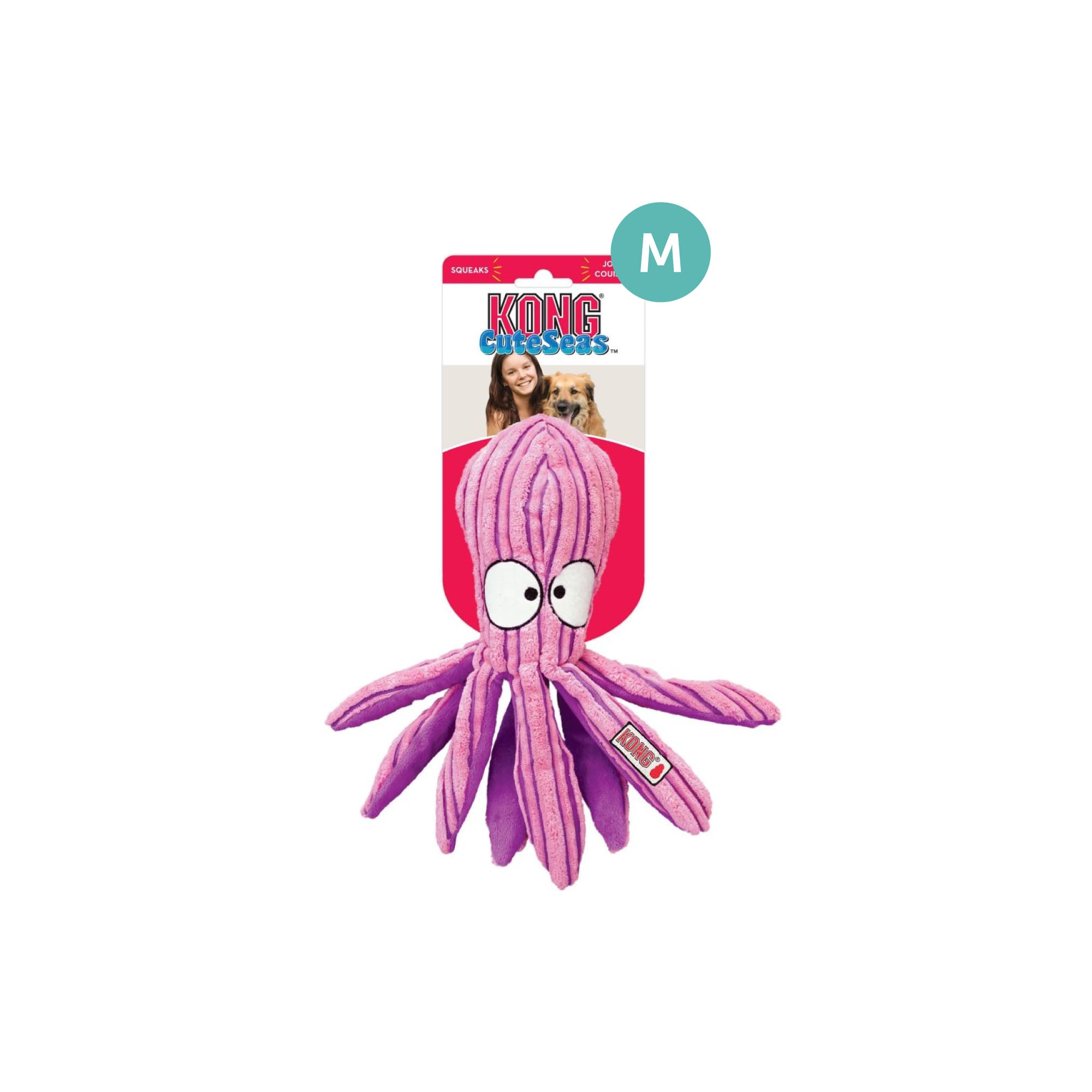 KONG Cuteseas® Octopus Md Octopus (Medium), 1pcs