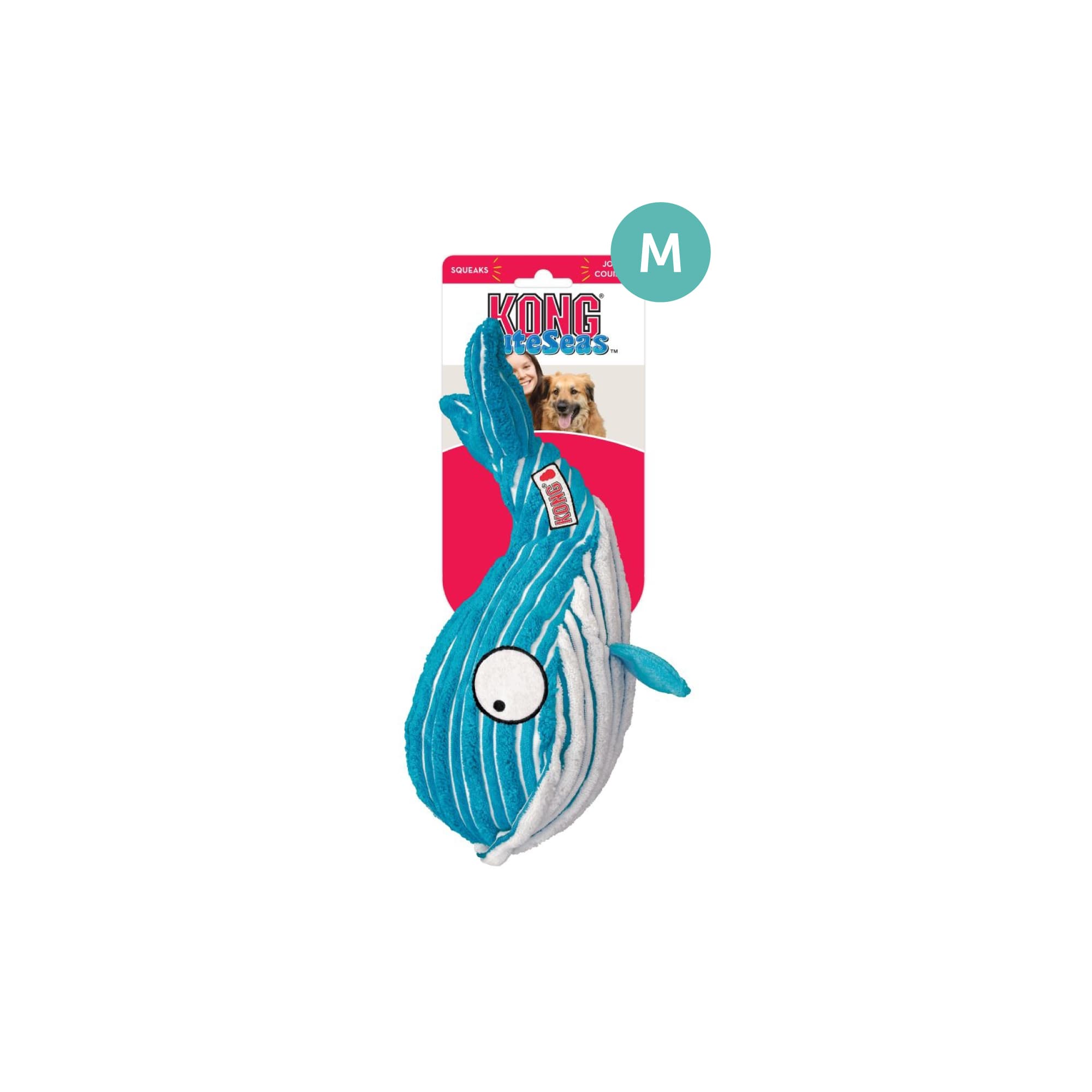 KONG Cuteseas® Whale Md Whale (Medium), 1pcs