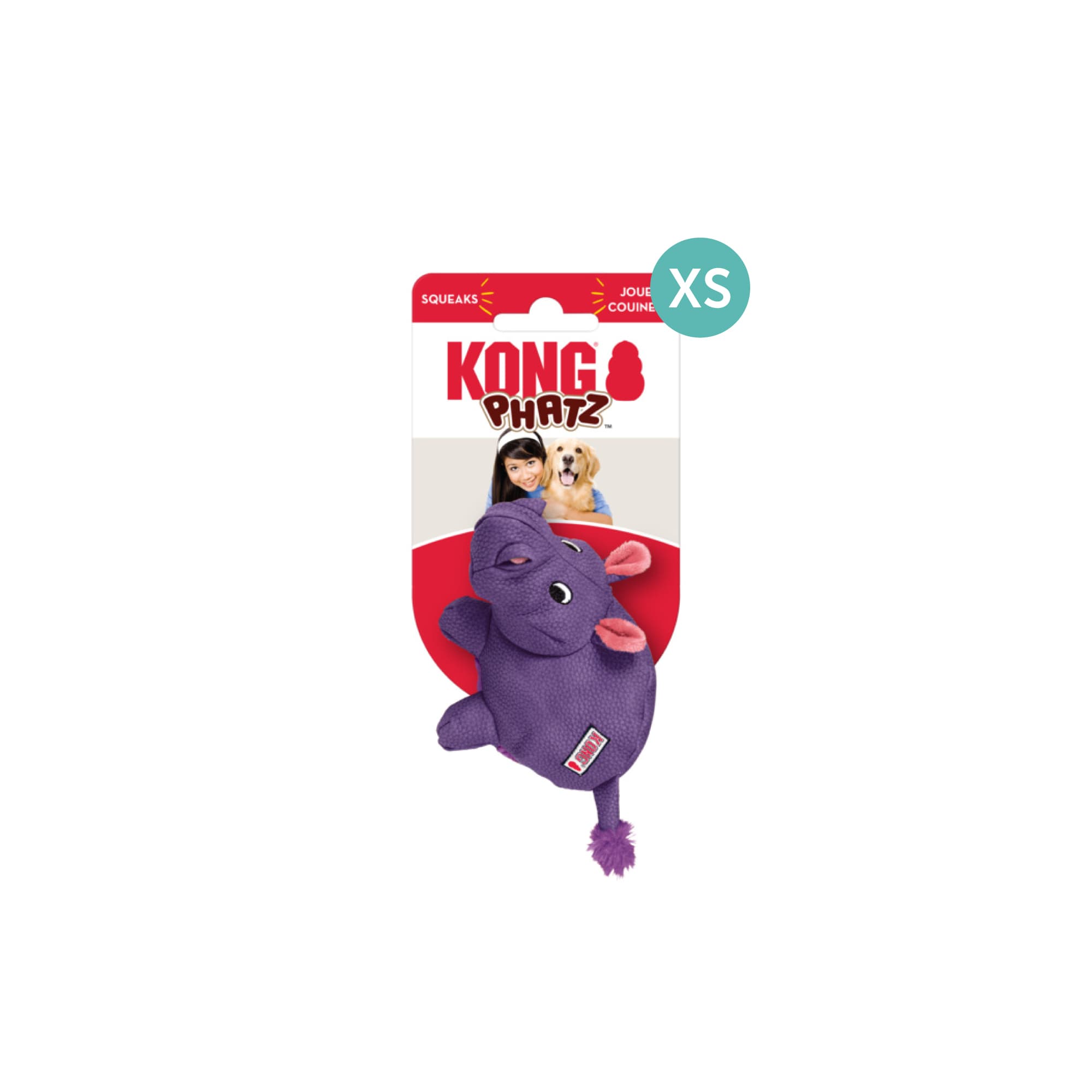 KONG Phatz Hippo (XSmall), 1pcs