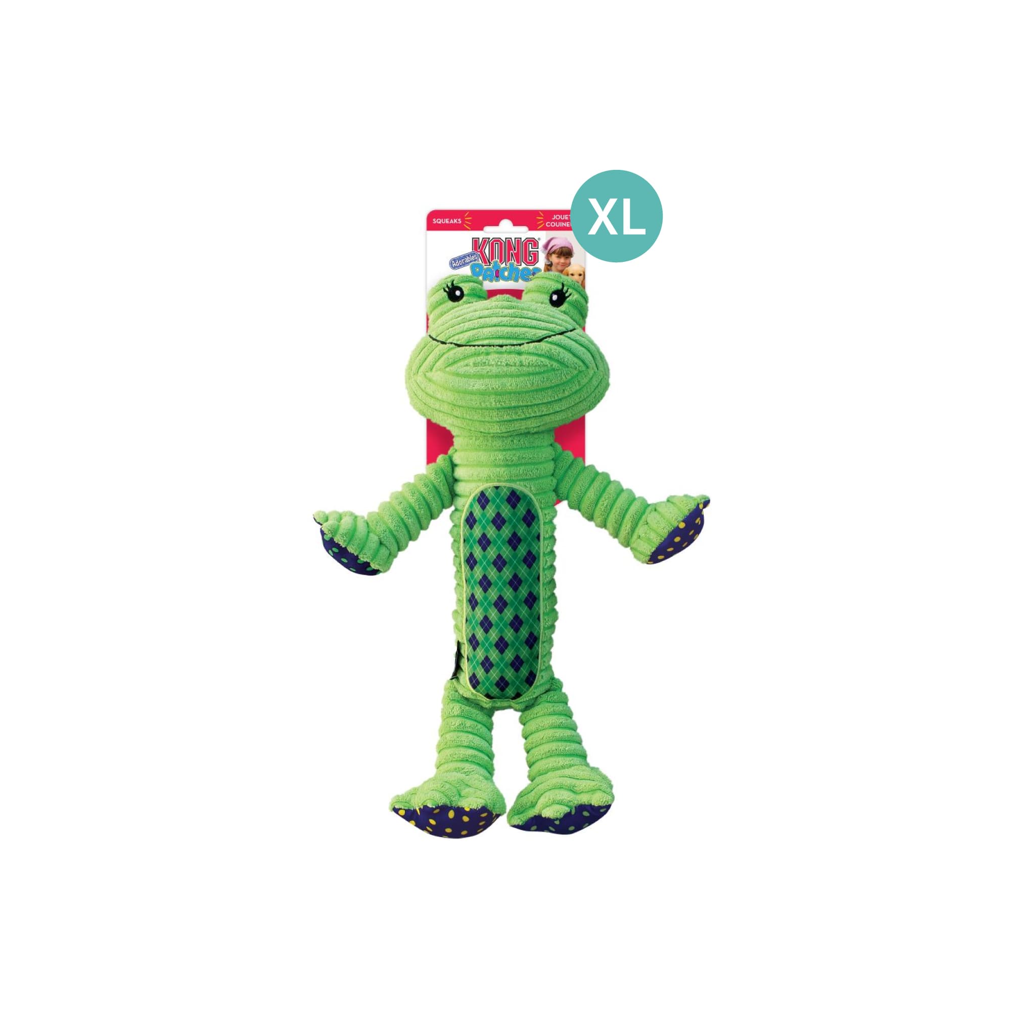 KONG Patches Adorables Frog (XLarge), 1pcs