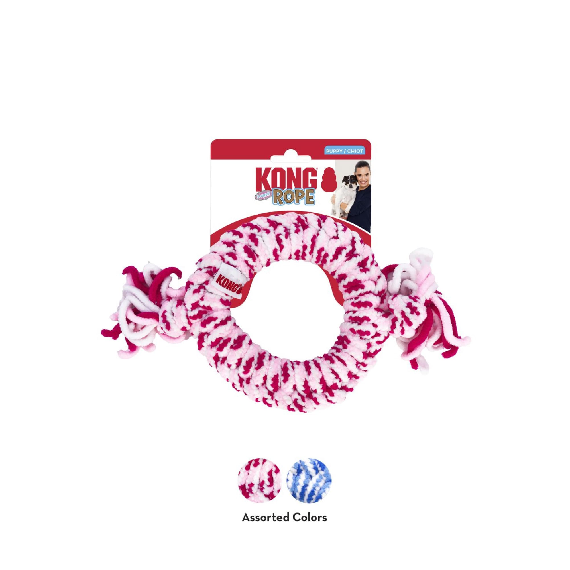 KONG Rope Ring Puppy Assorted (Medium), 1pcs