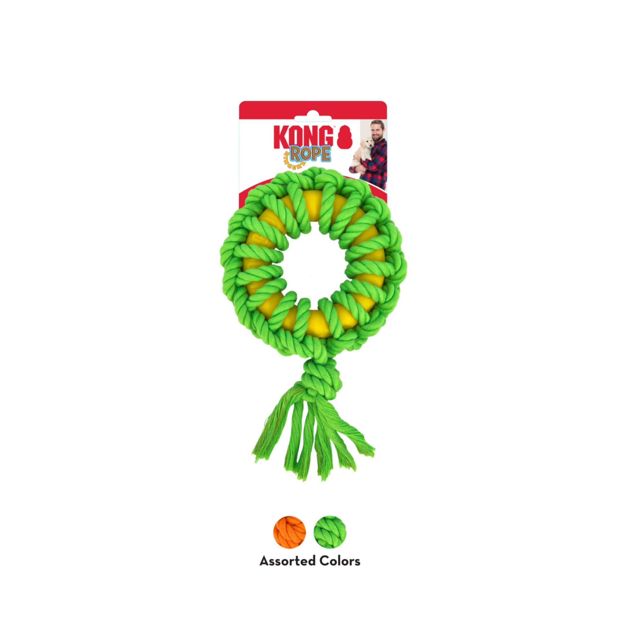 KONG Rope Ringerz Assorted (Medium), 1pcs