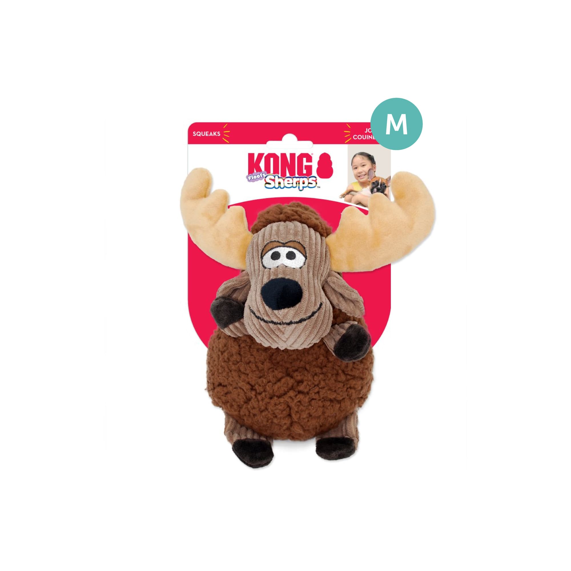 KONG Sherps Floofs Moose (Medium), 1pcs