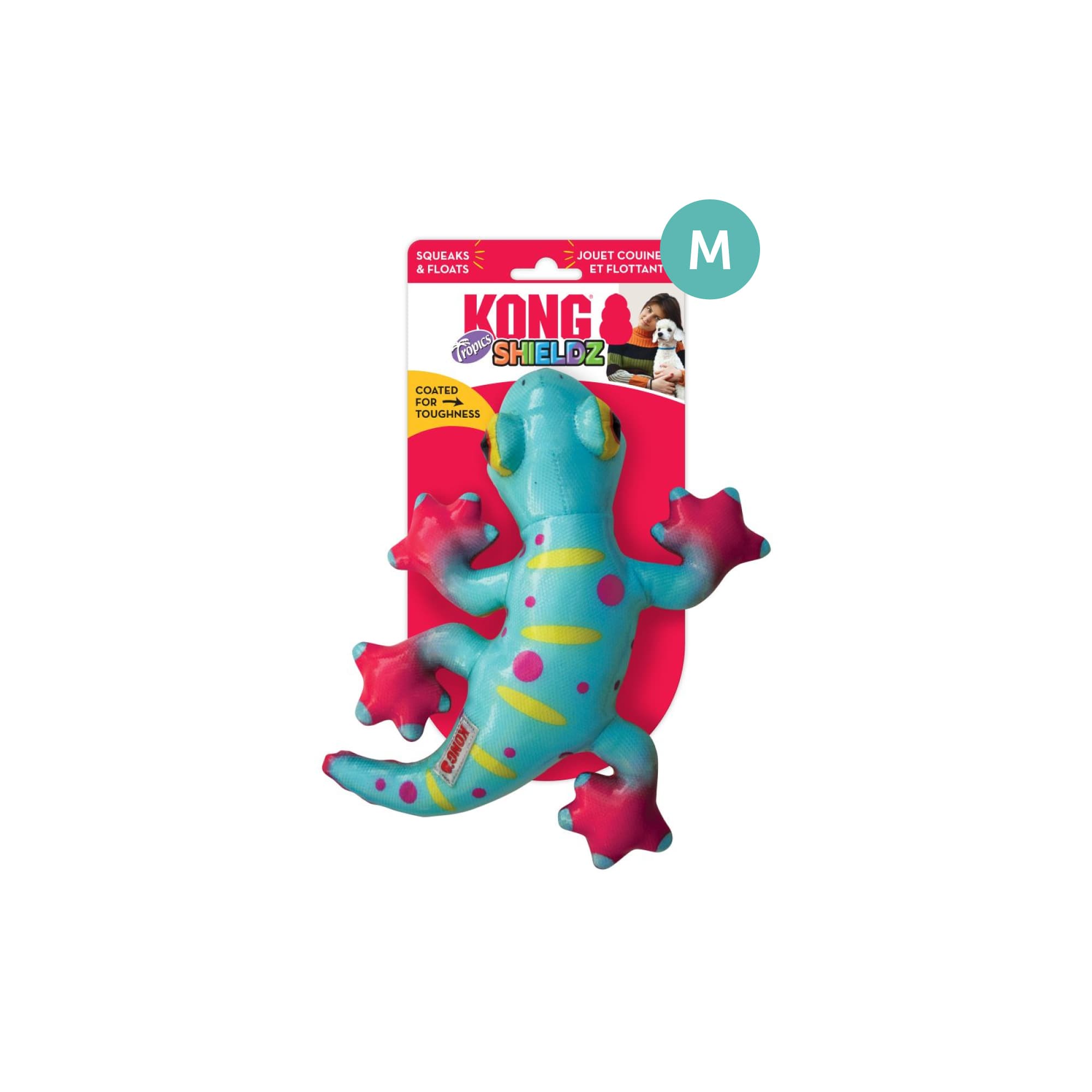 KONG Shieldz Tropics Gecko (Medium), 1pcs
