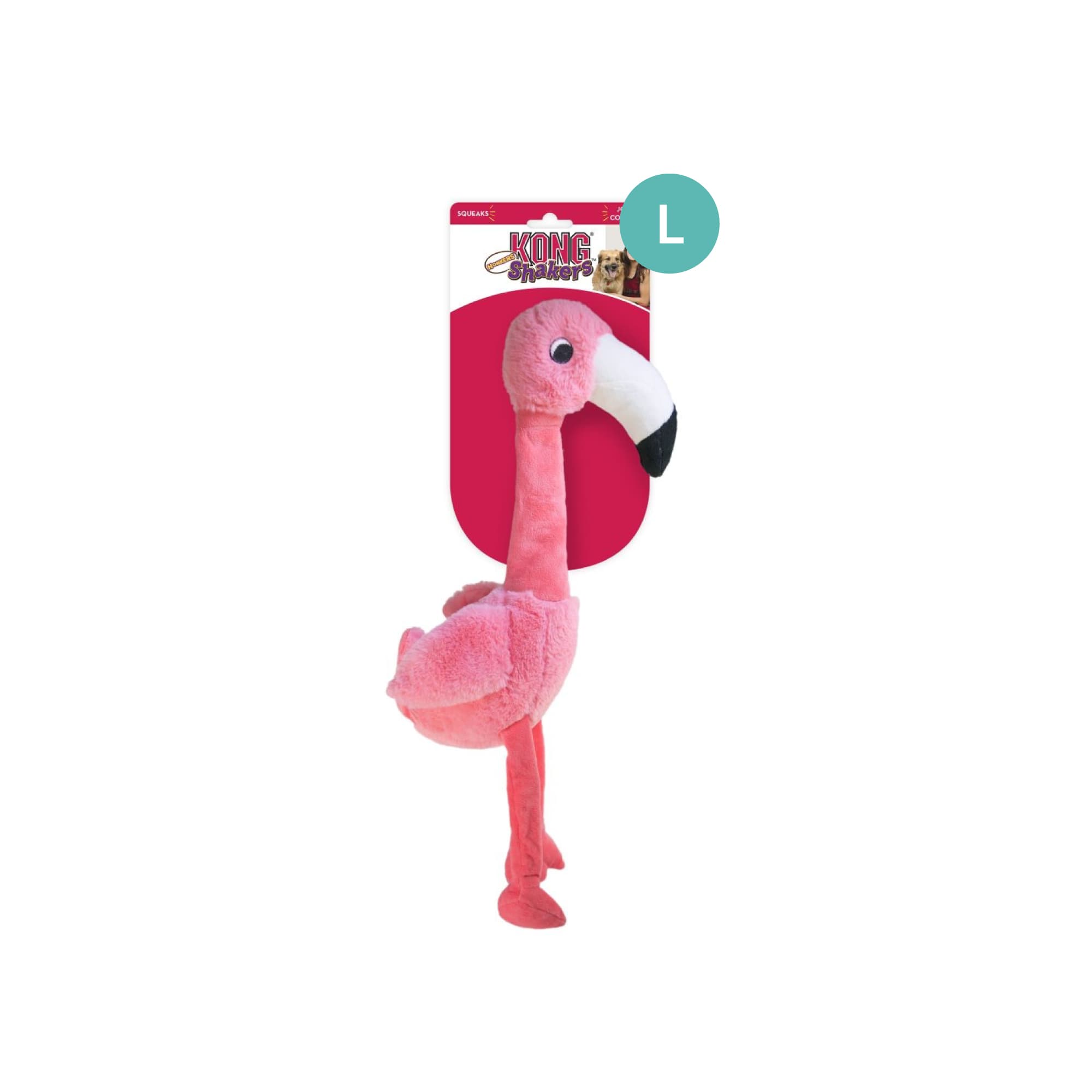 KONG Shakers Honkers Flamingo (Large), 1pcs