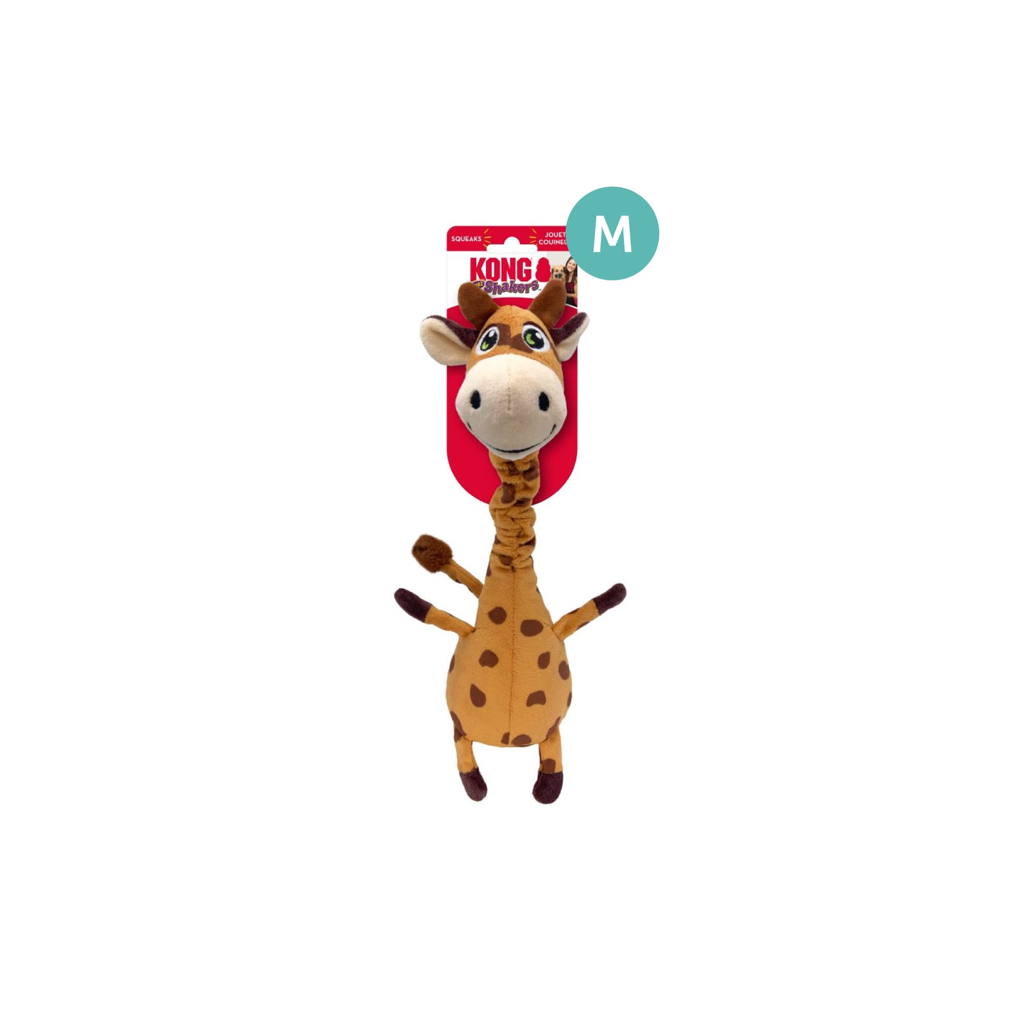 KONG Shakers Bobz Giraffe (Medium), 1pcs