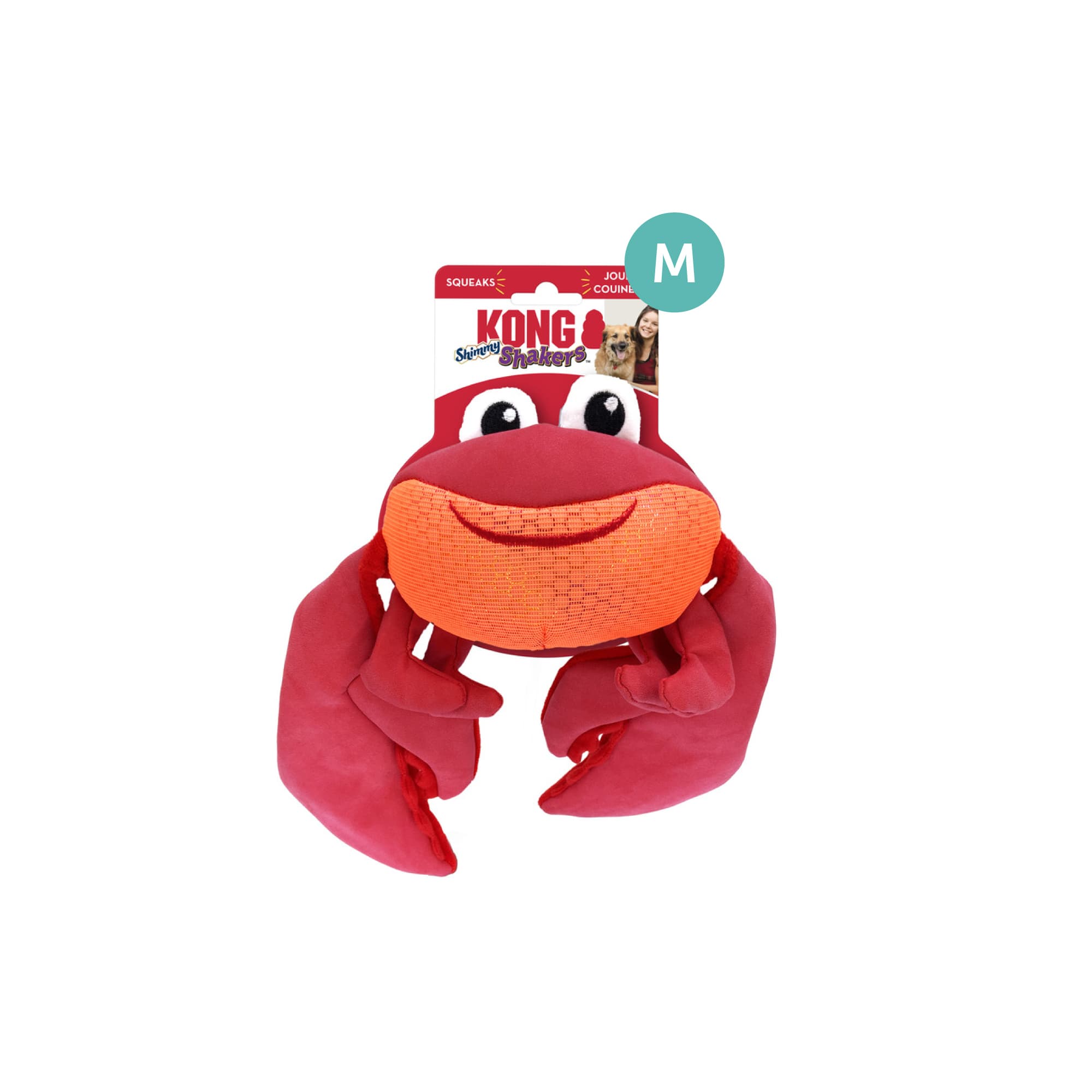 KONG Shakers Shimmy Crab (Medium), 1pcs