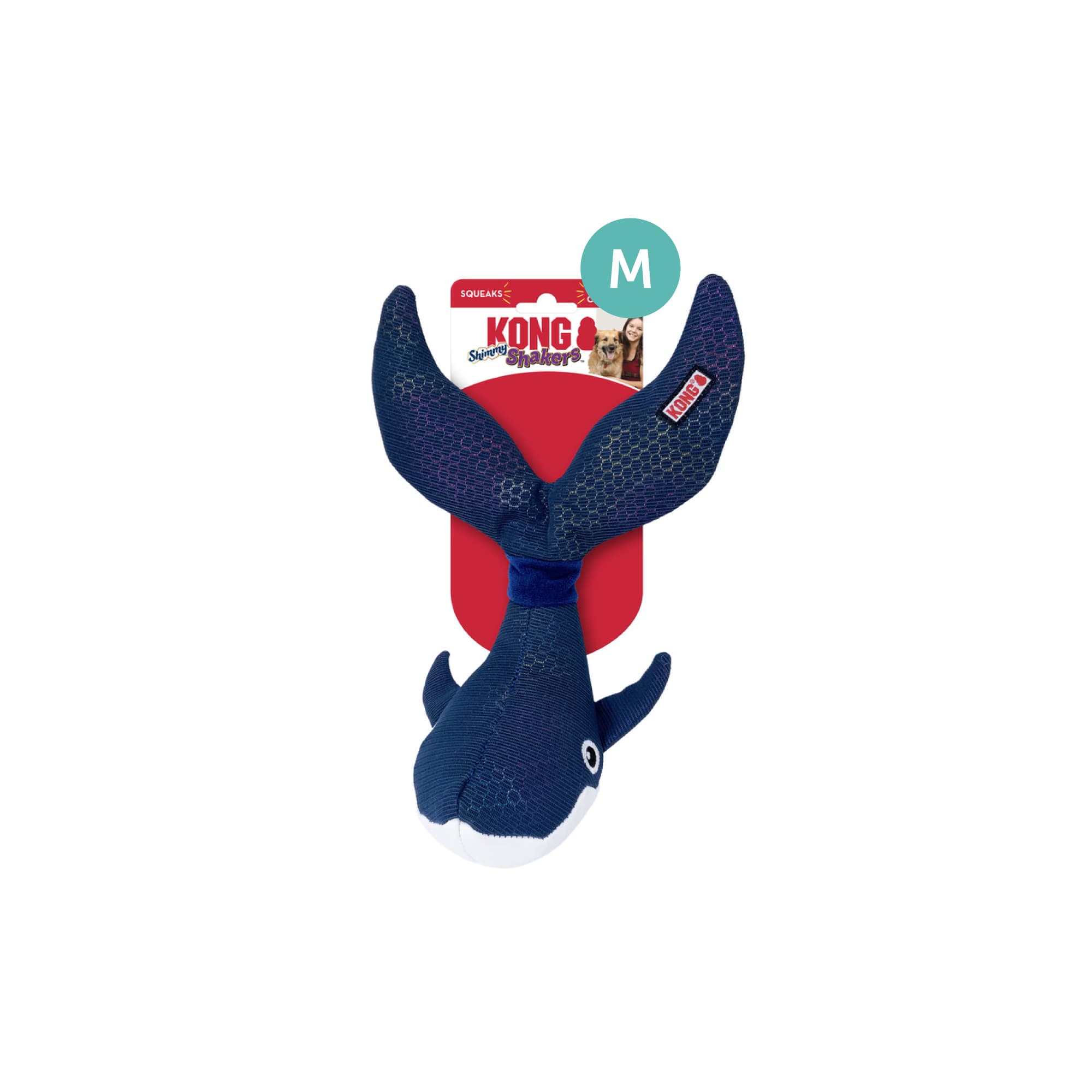 KONG Shakers Shimmy Whale (Medium), 1pcs