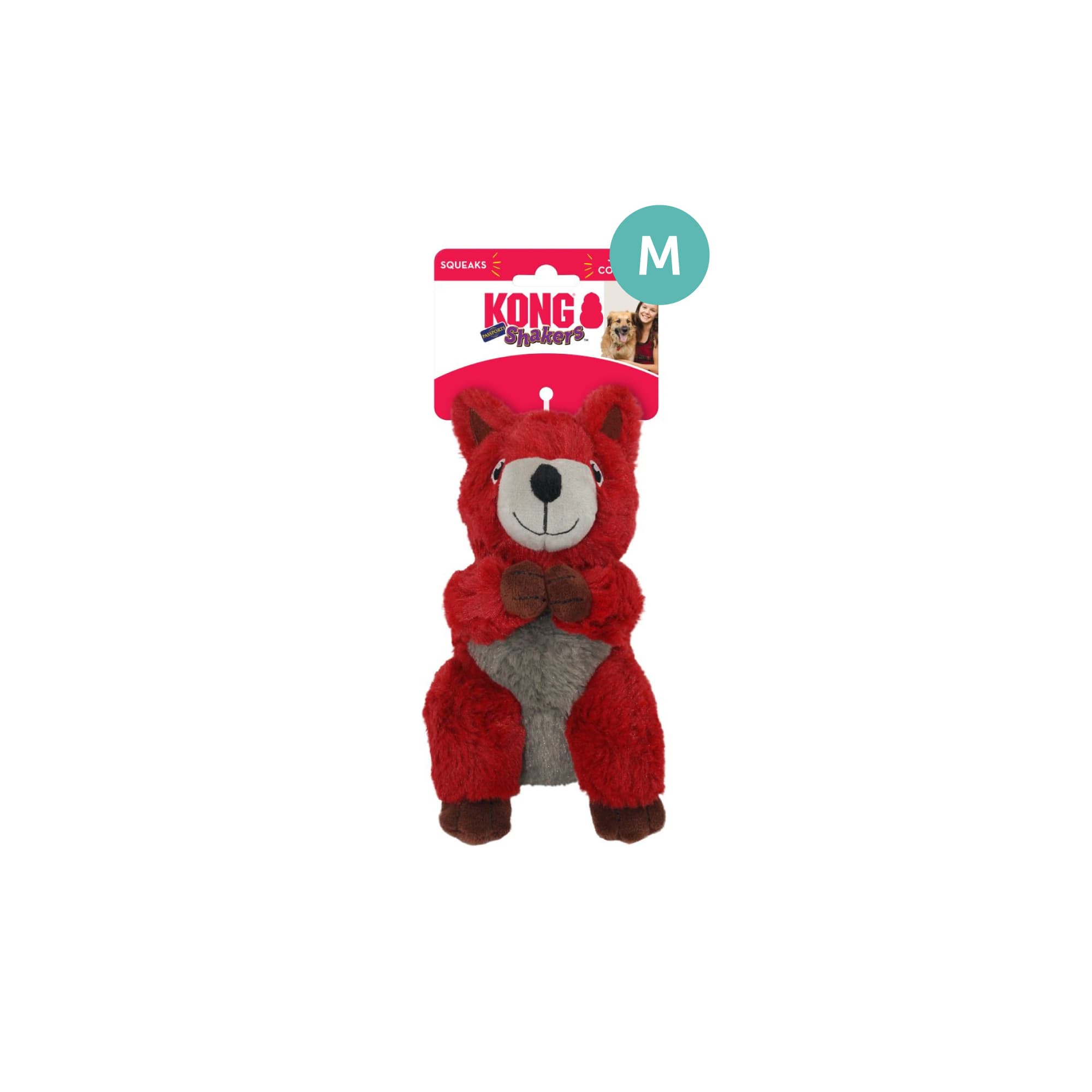 KONG Shakers Passports Red Squirrel (Medium), 1pcs
