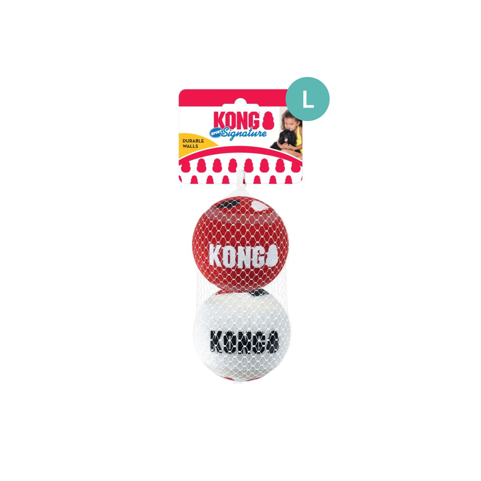 KONG Signature Sport Balls (Large), 2pcs