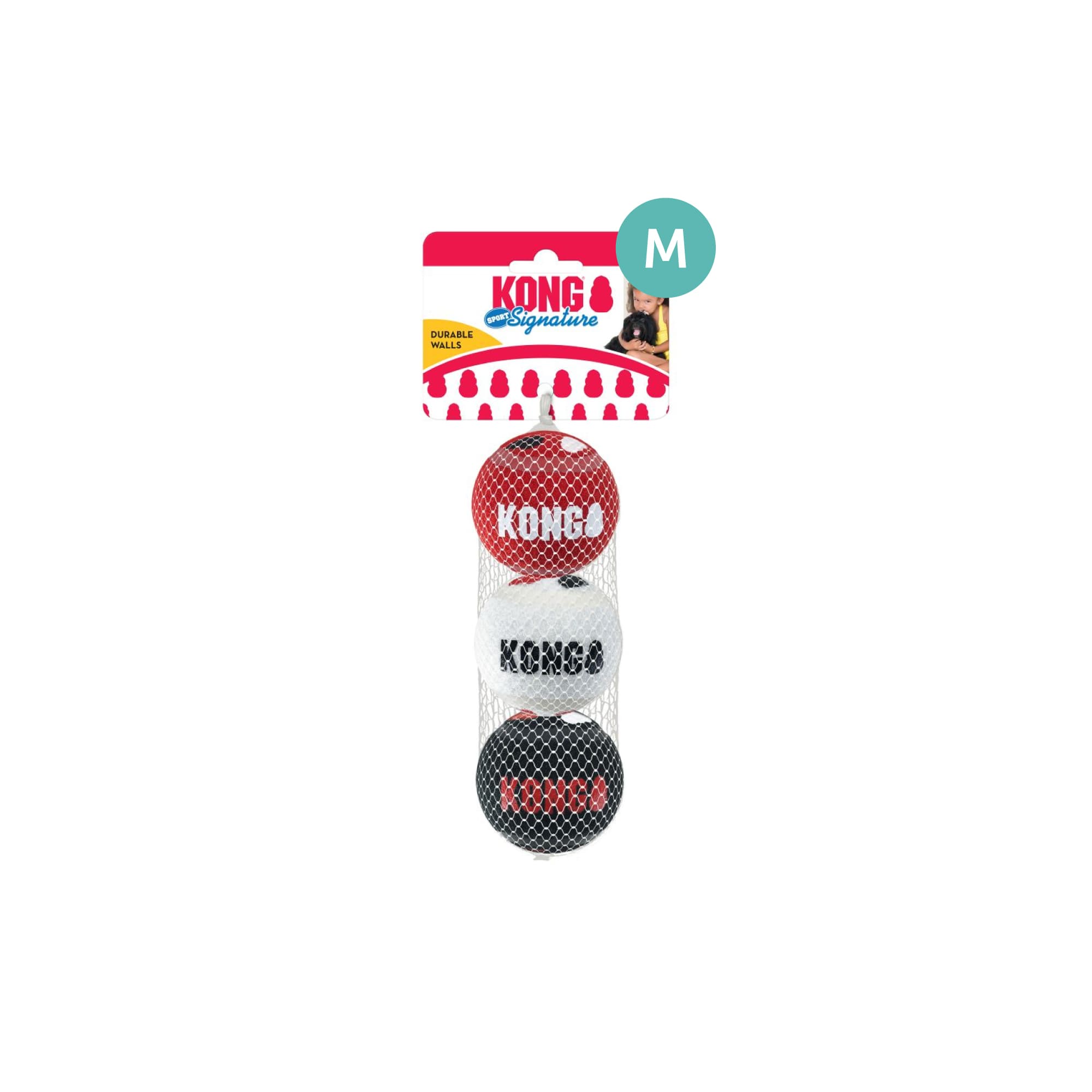 KONG Signature Sport Balls (Medium), 3pcs