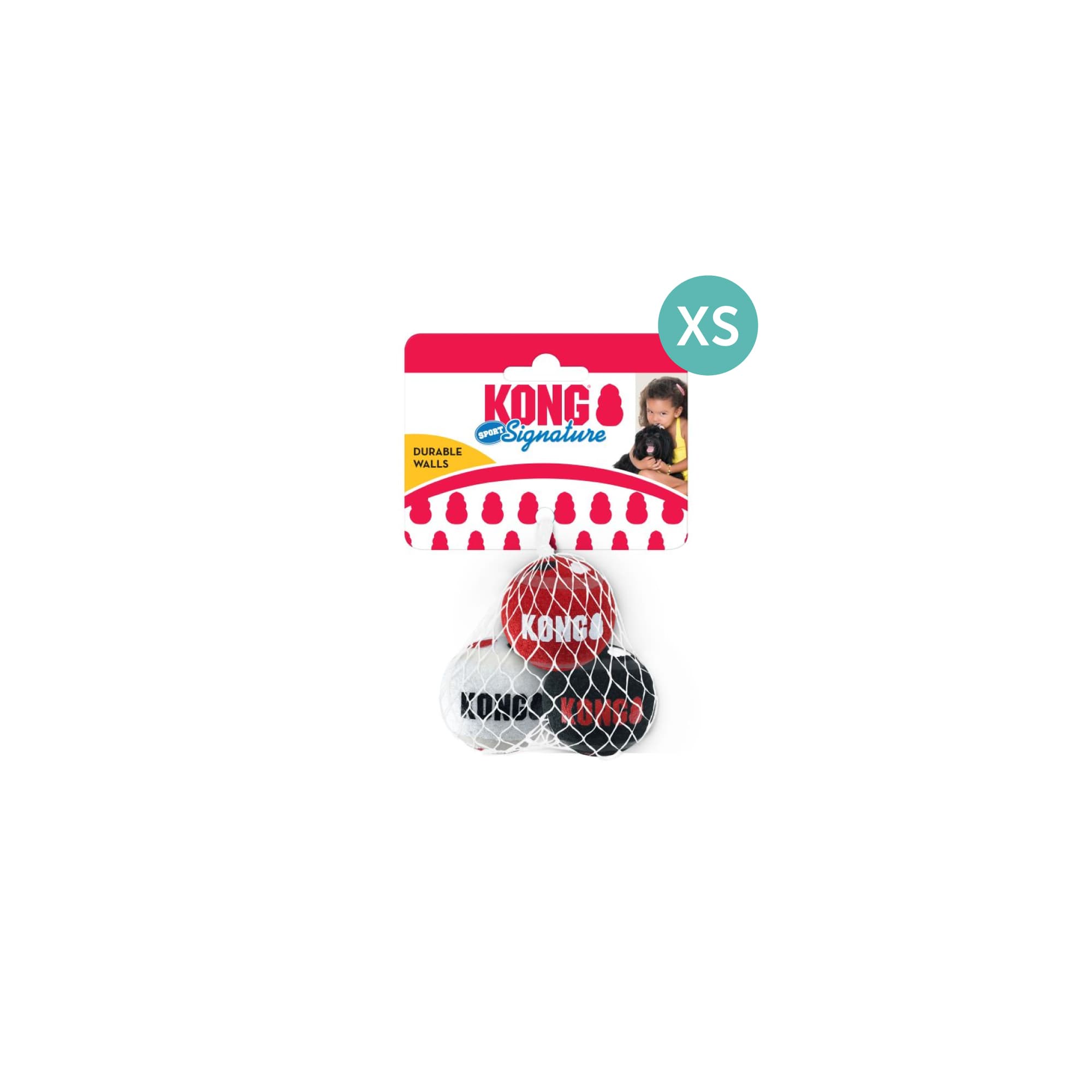 KONG Signature Sport Balls (XSmall), 3pcs