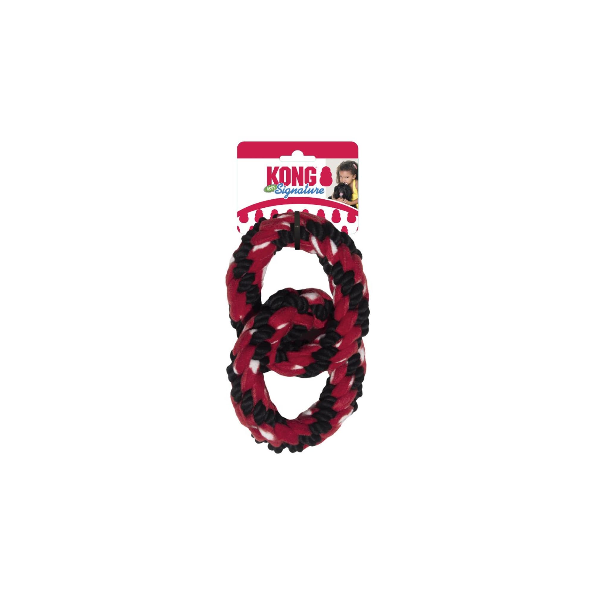 KONG Signature Rope Double Ring Tug (One Size), 1pcs