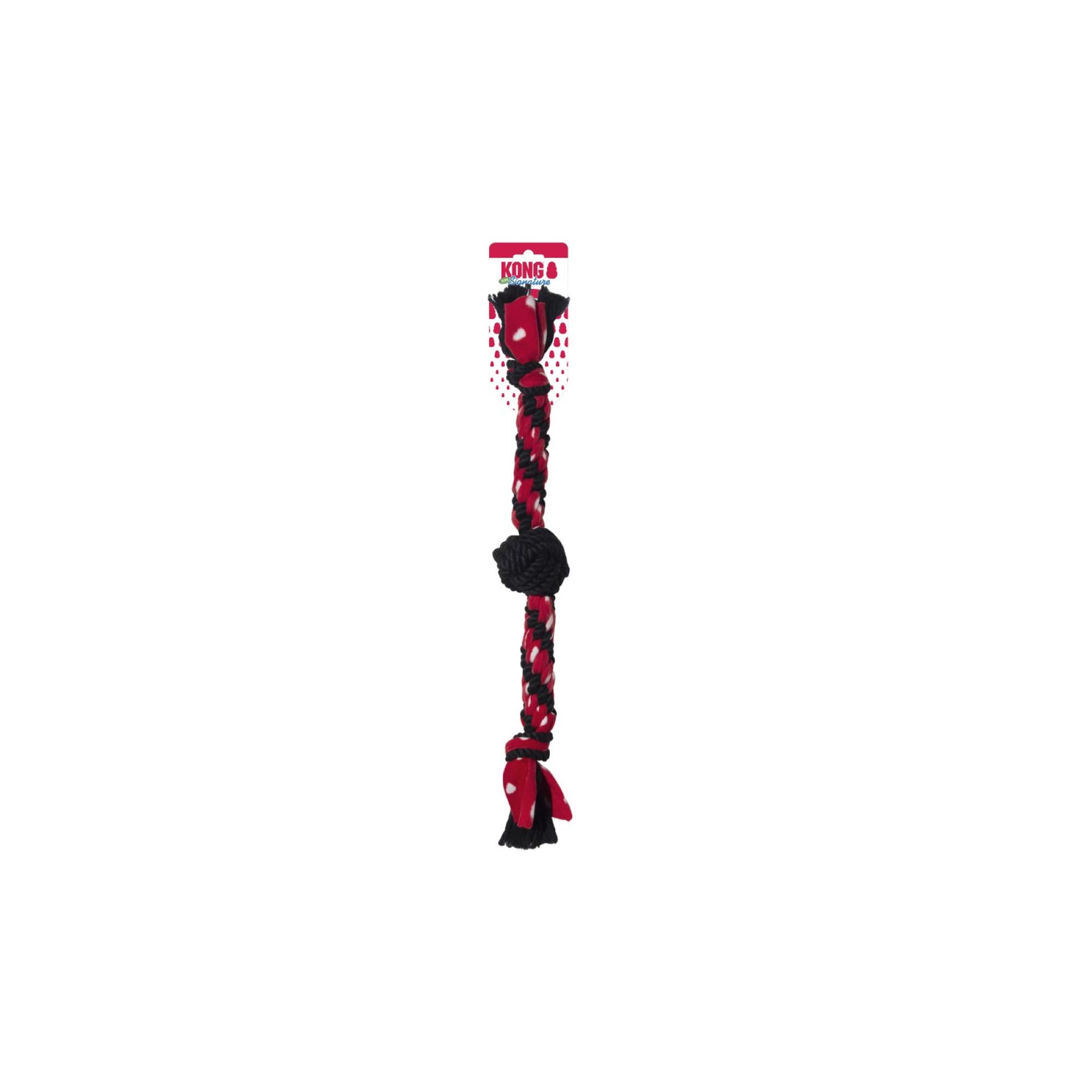 KONG Signature Rope Dual Knot w/Ball (One Size), 1pcs