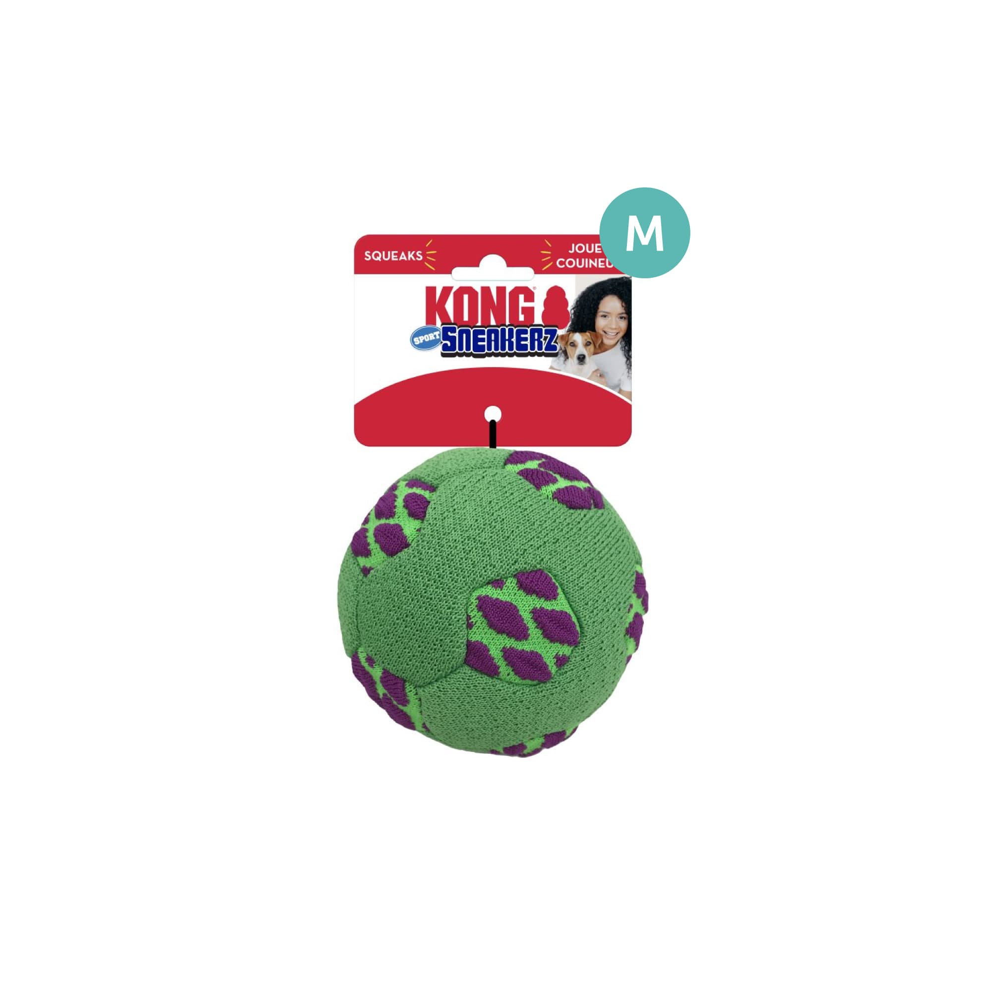 KONG Sneakerz Sport Soccer Ball (Medium), 1pcs