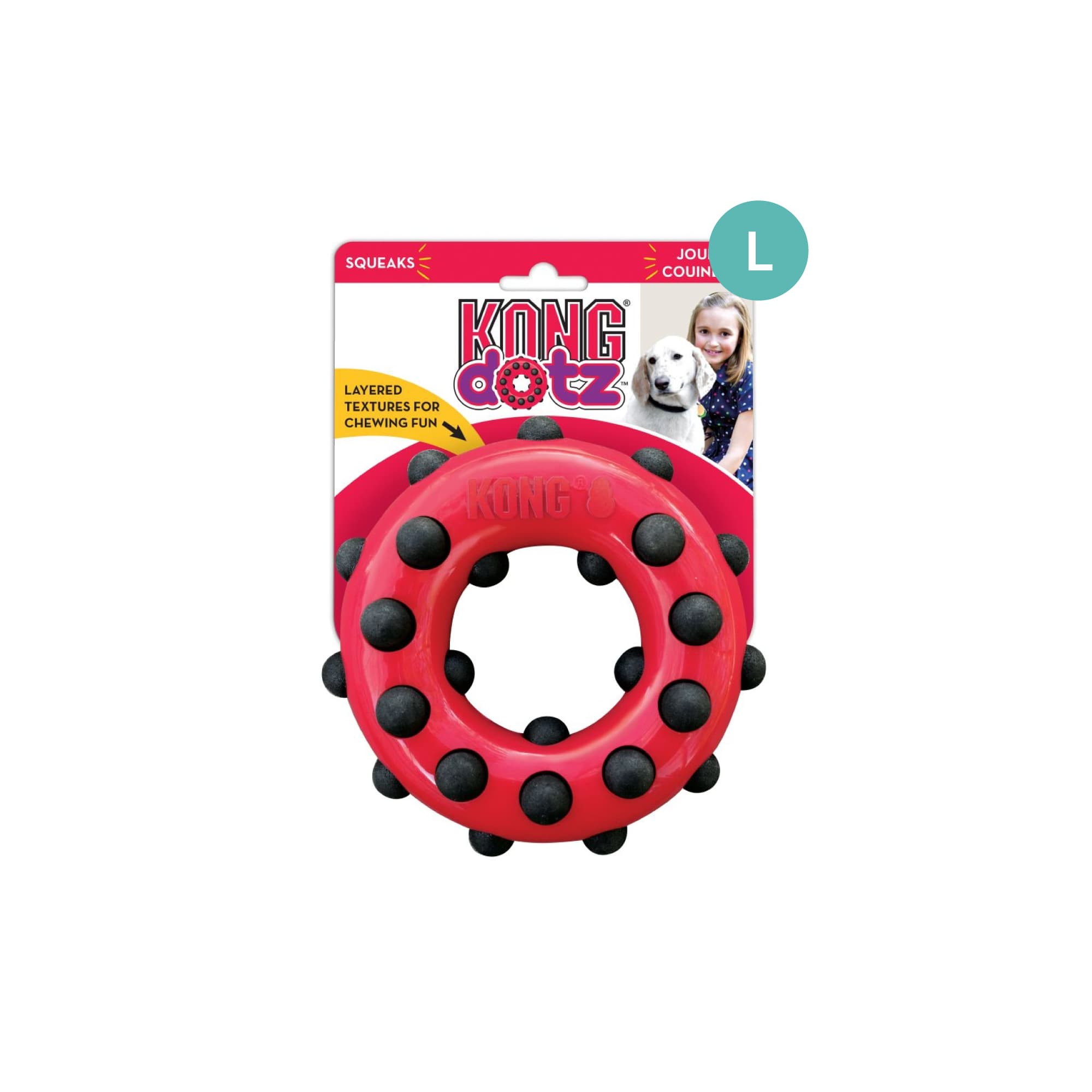 KONG Dotz Circle Lg Circle (Large), 1pcs