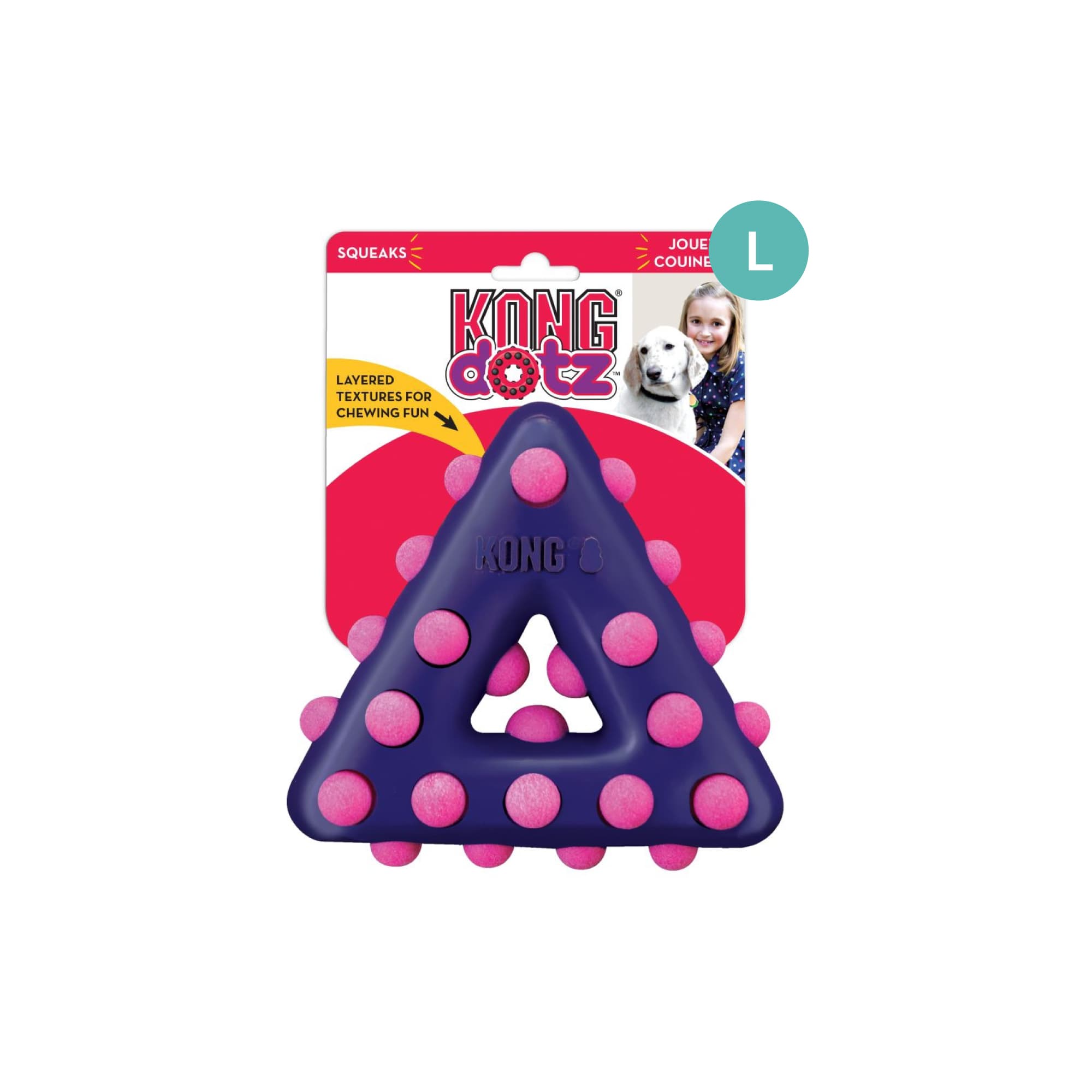 KONG Dotz Triangle Lg Triangle (Large), 1pcs