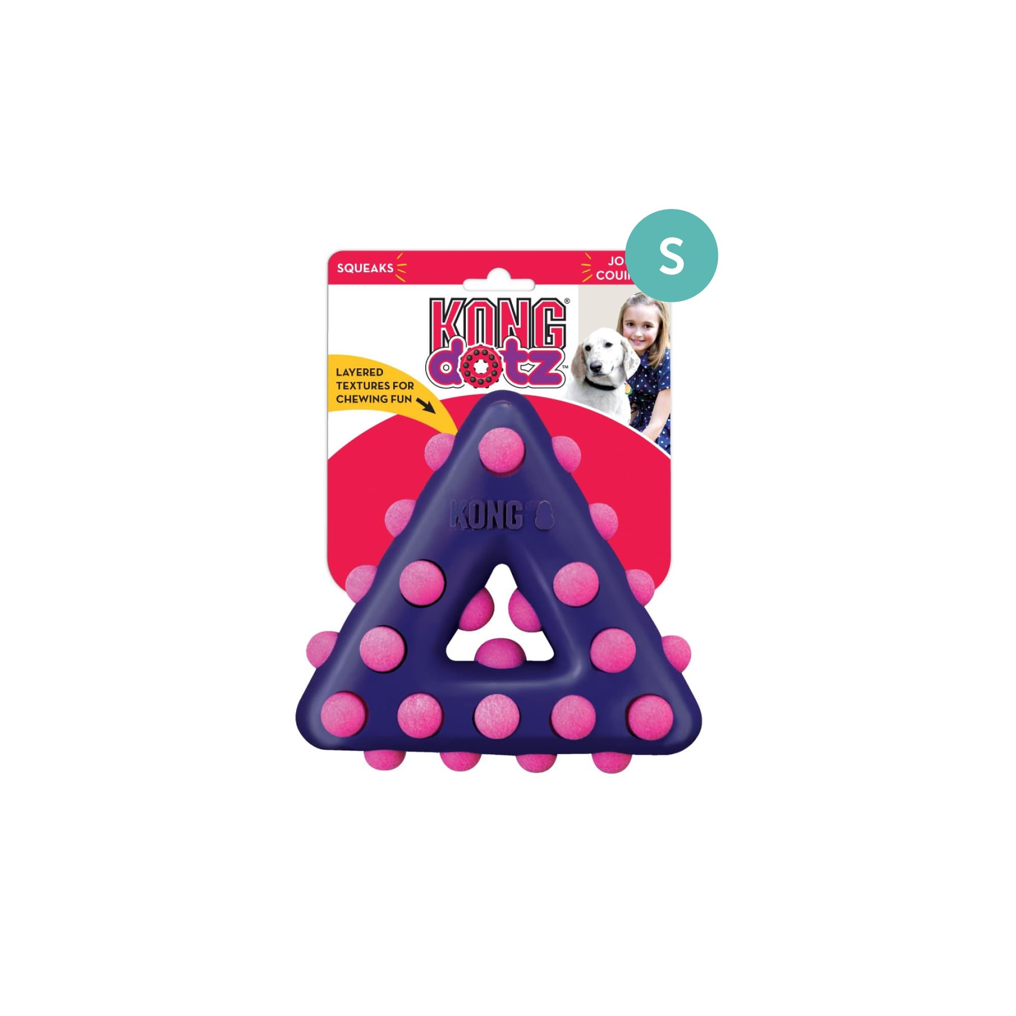 KONG Dotz Triangle Sm Triangle (Small), 1pcs