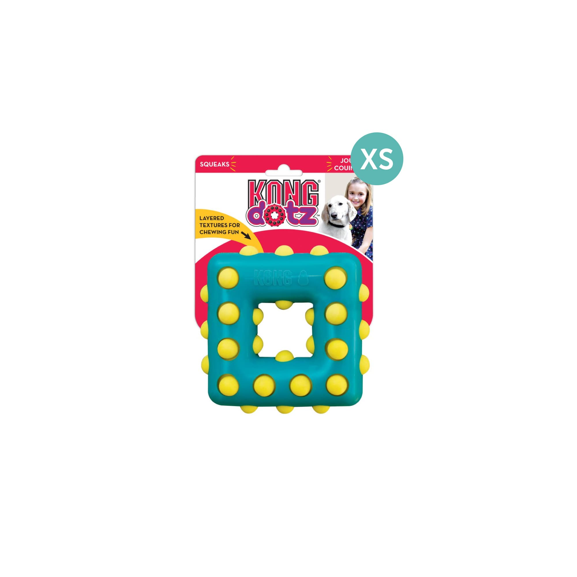 KONG Dotz Square XS Square (XSmall), 1pcs