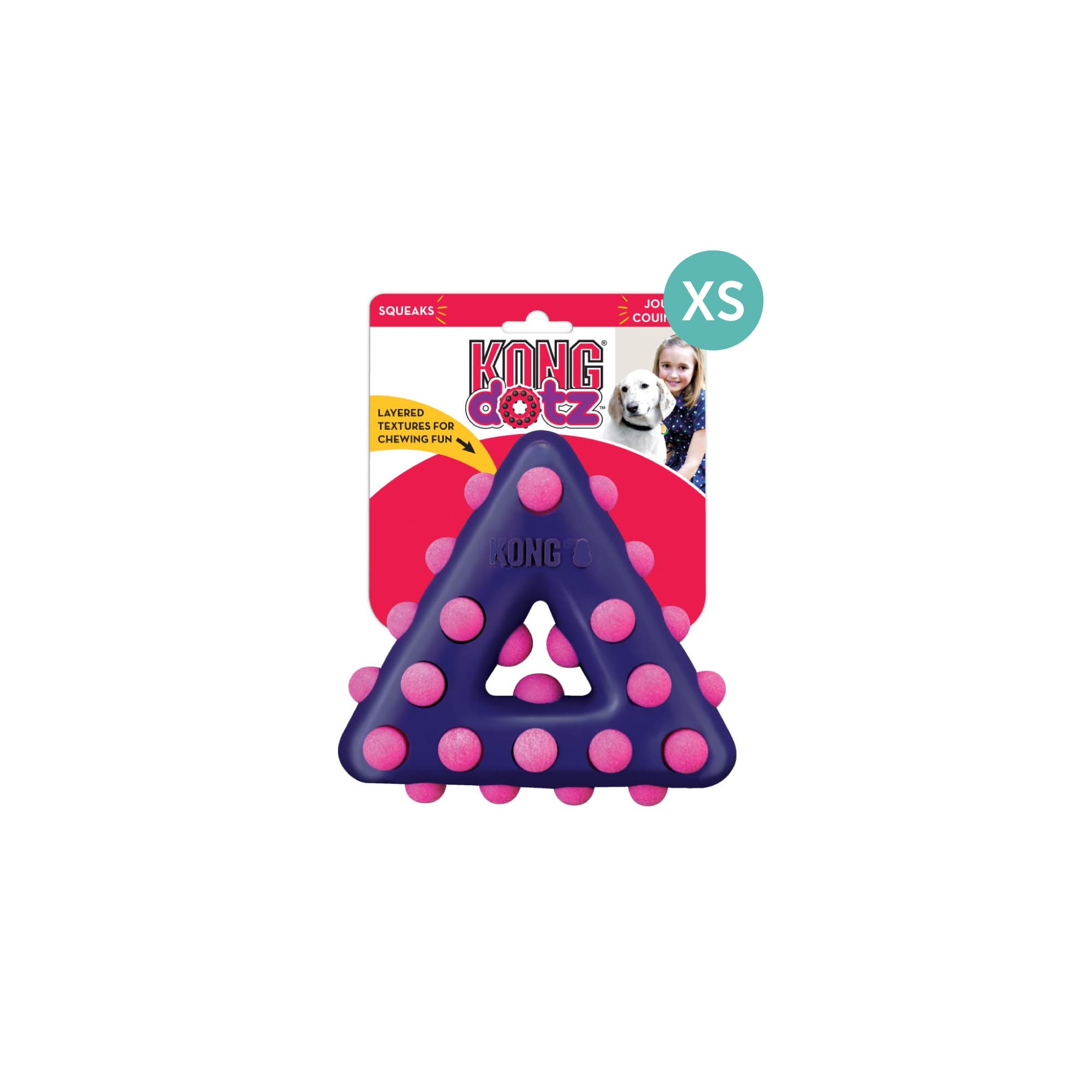 KONG Dotz Triangle XS Triangle (XSmall), 1pcs