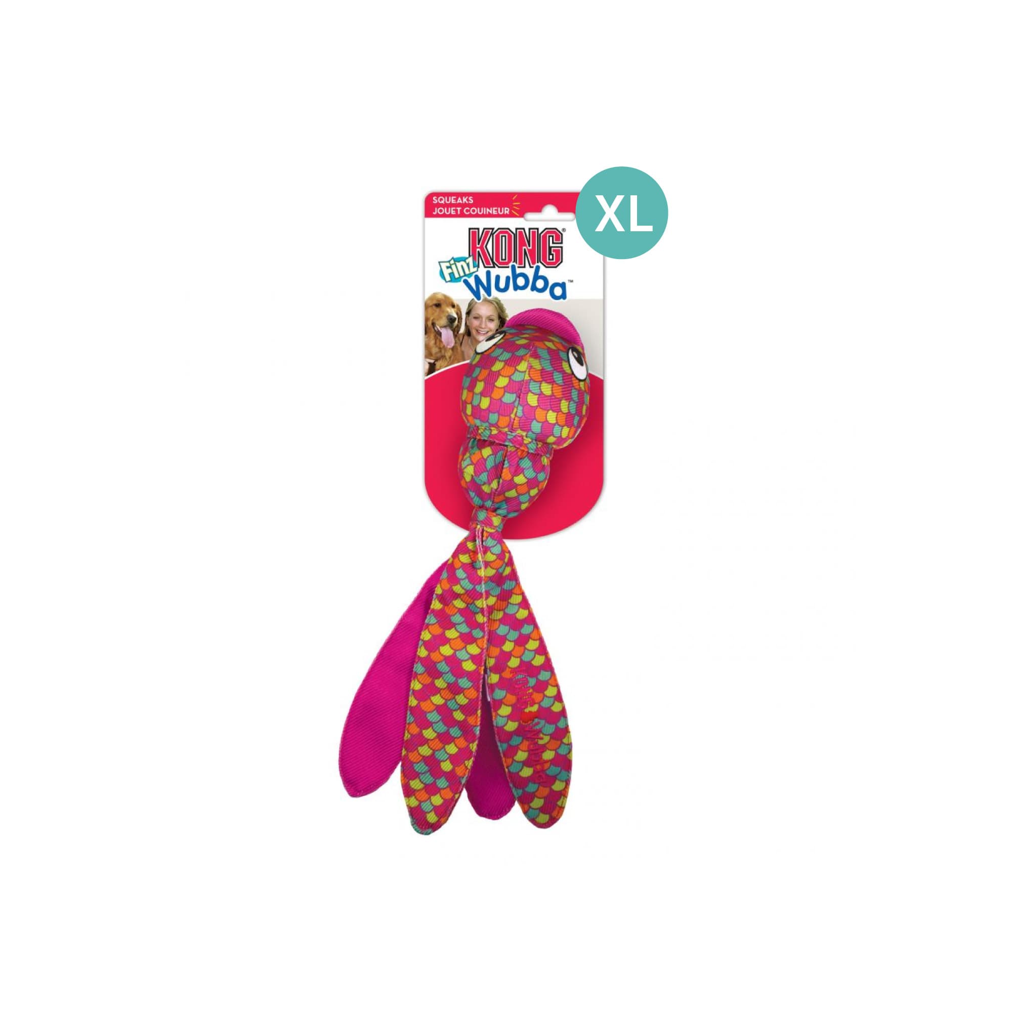 KONG Wubba Finz Pink (XLarge), 1pcs