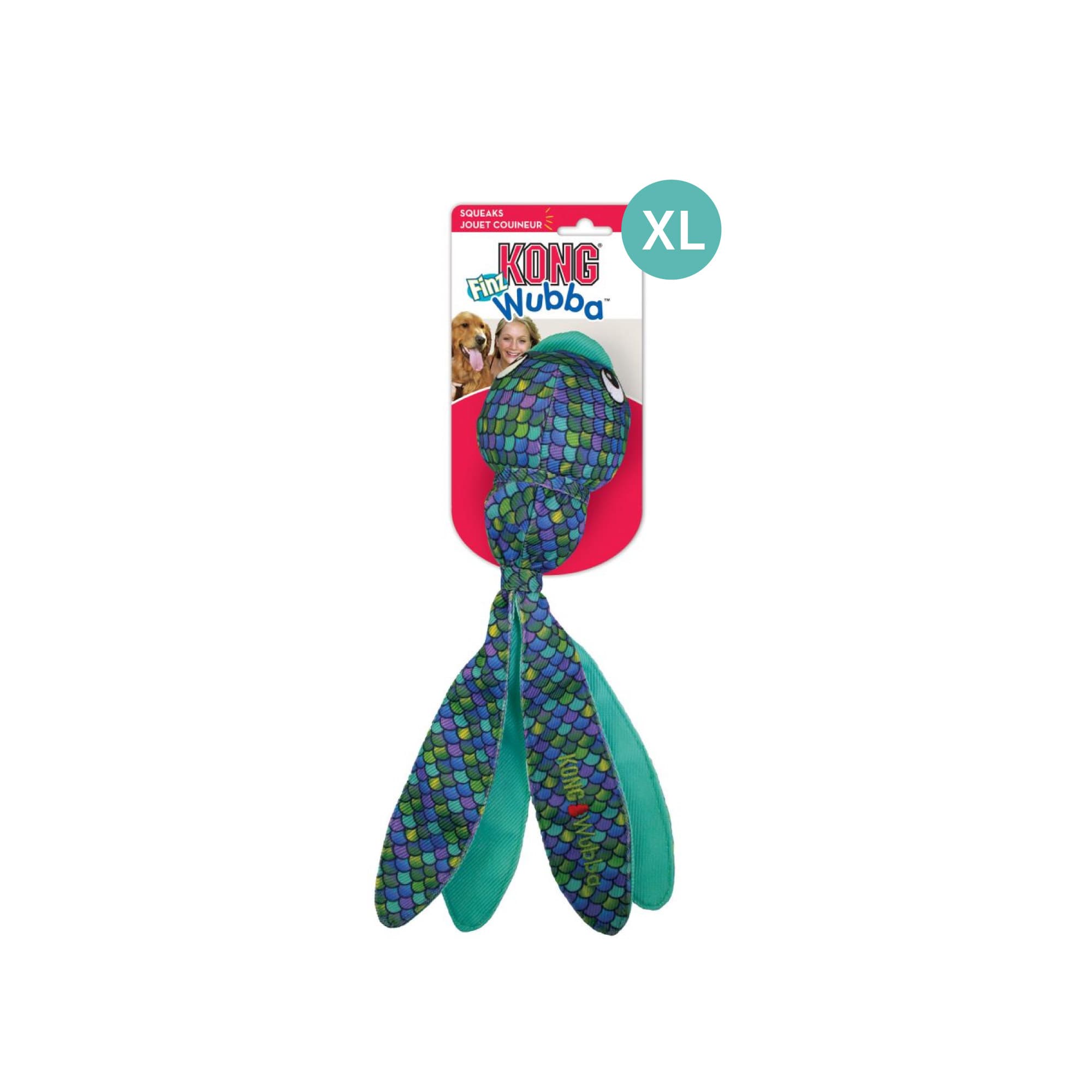 KONG Wubba Finz Blue (XLarge), 1pcs