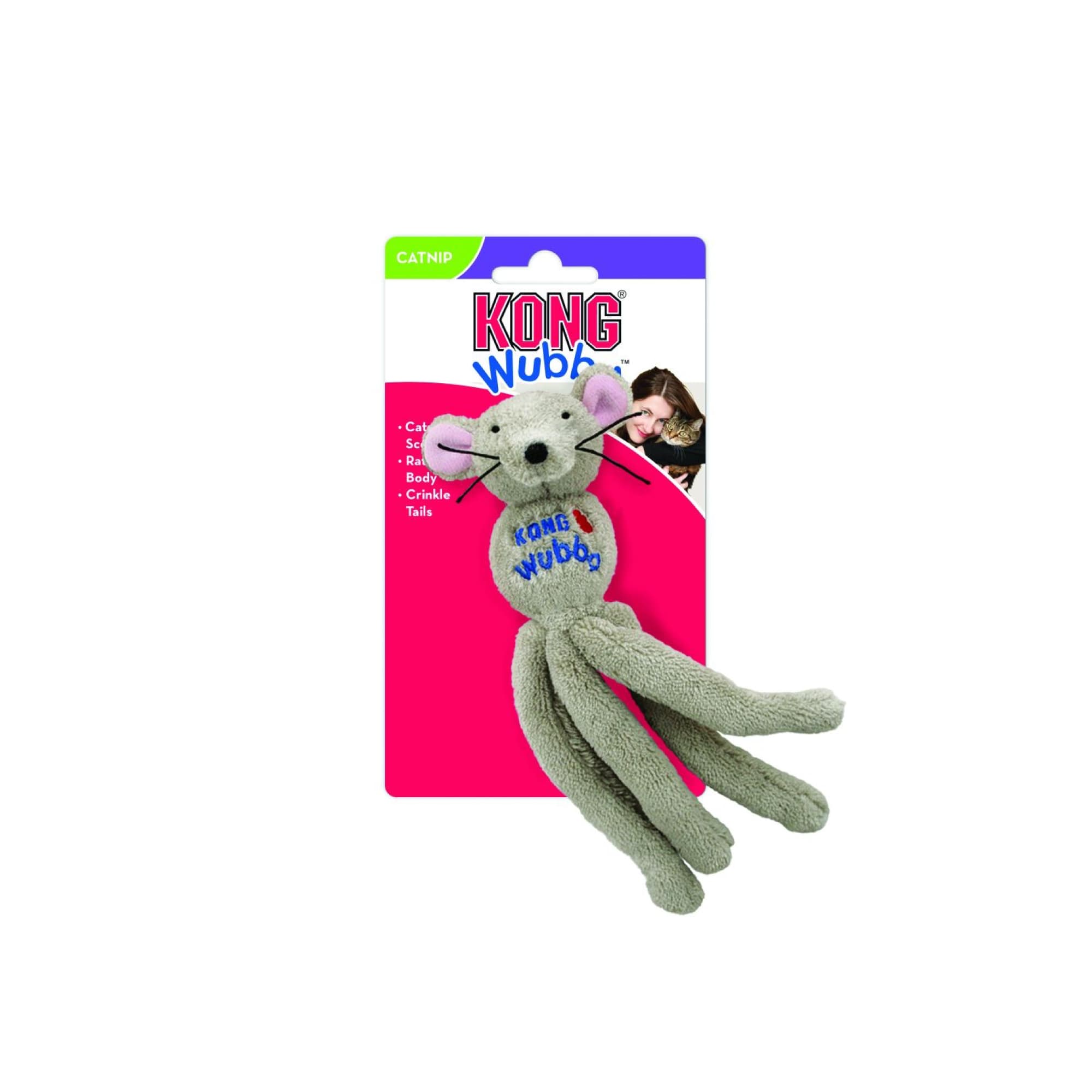 KONG Cat Wubba Mouse Assorted (One Size), 1pcs