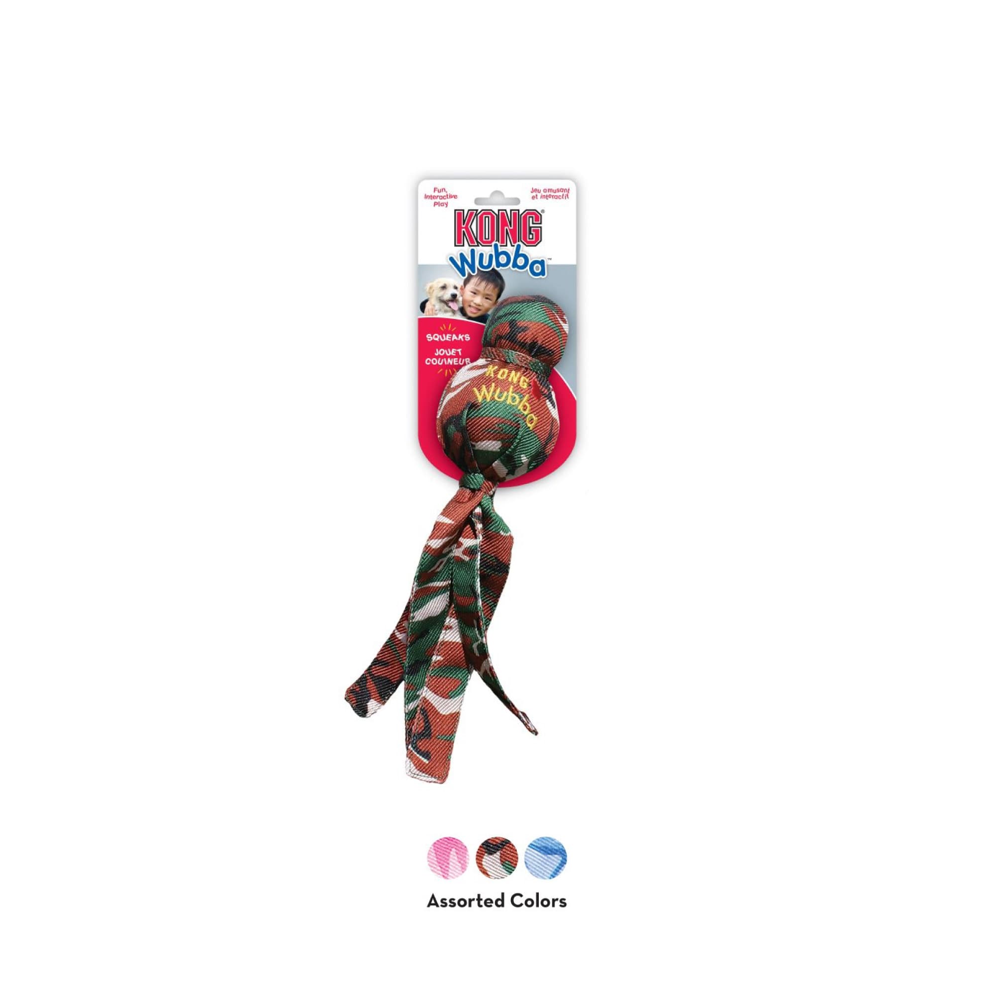 KONG Wubba Camo Assorted (Large), 1pcs