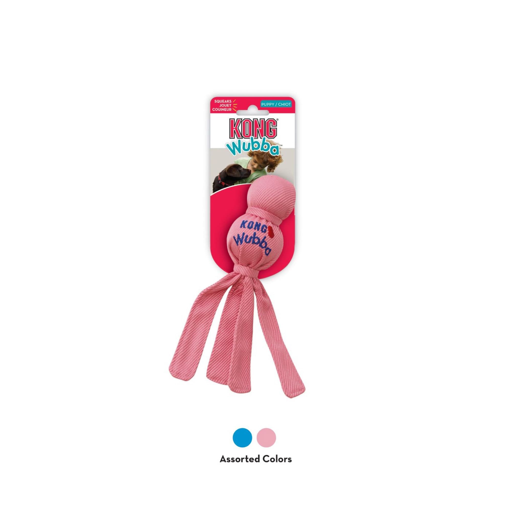 KONG Wubba Puppy Assorted (Small), 1pcs