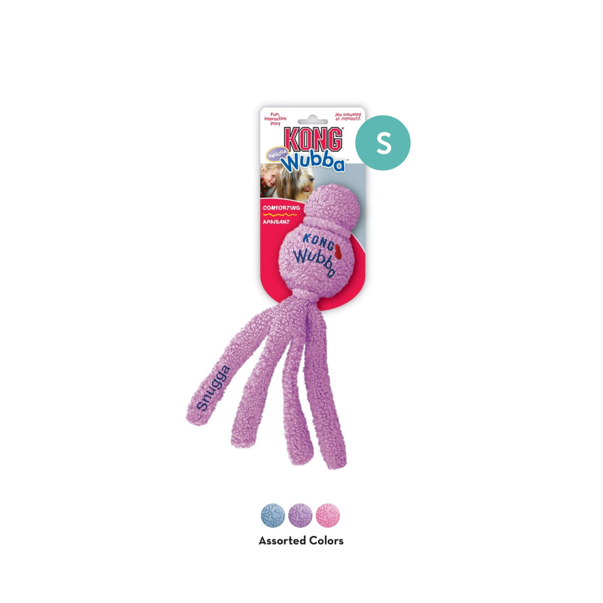 KONG Snugga Wubba Assorted (Small), 1pcs