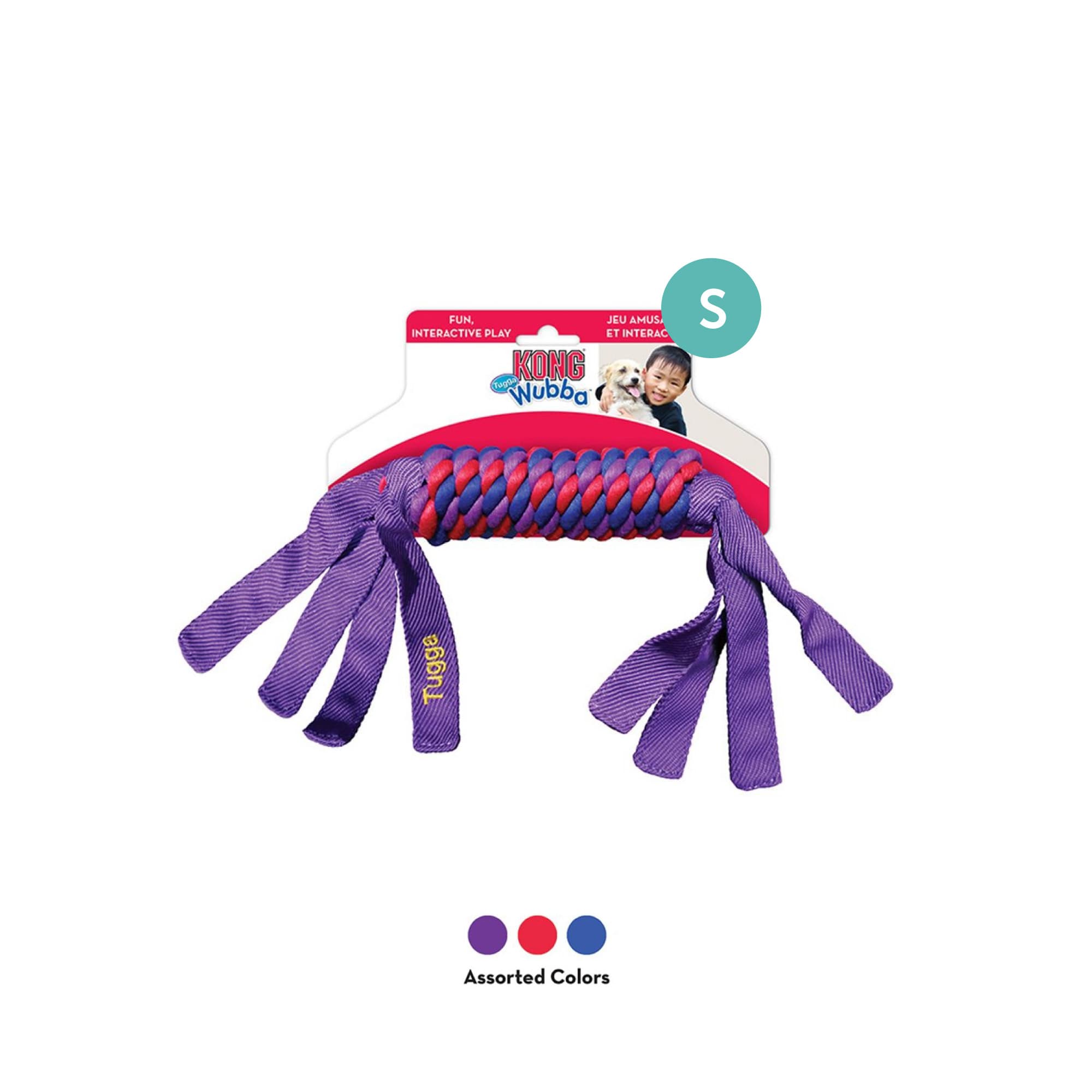 KONG Tugga Wubba Assorted (Small), 1pcs