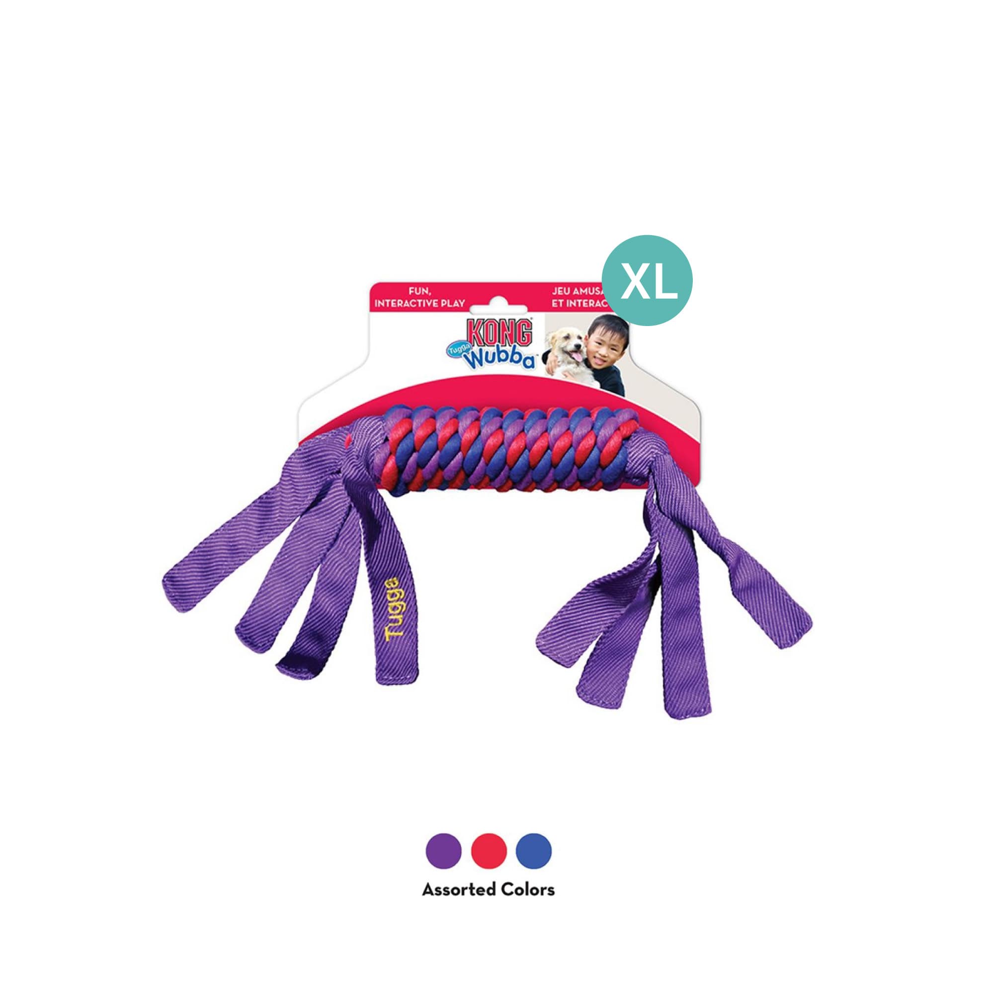 KONG Tugga Wubba Assorted (XLarge), 1pcs