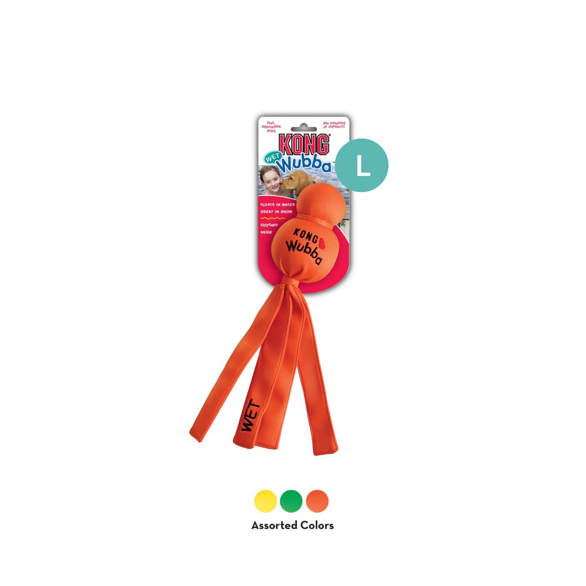 KONG Wet Wubba Assorted (Large), 1pcs