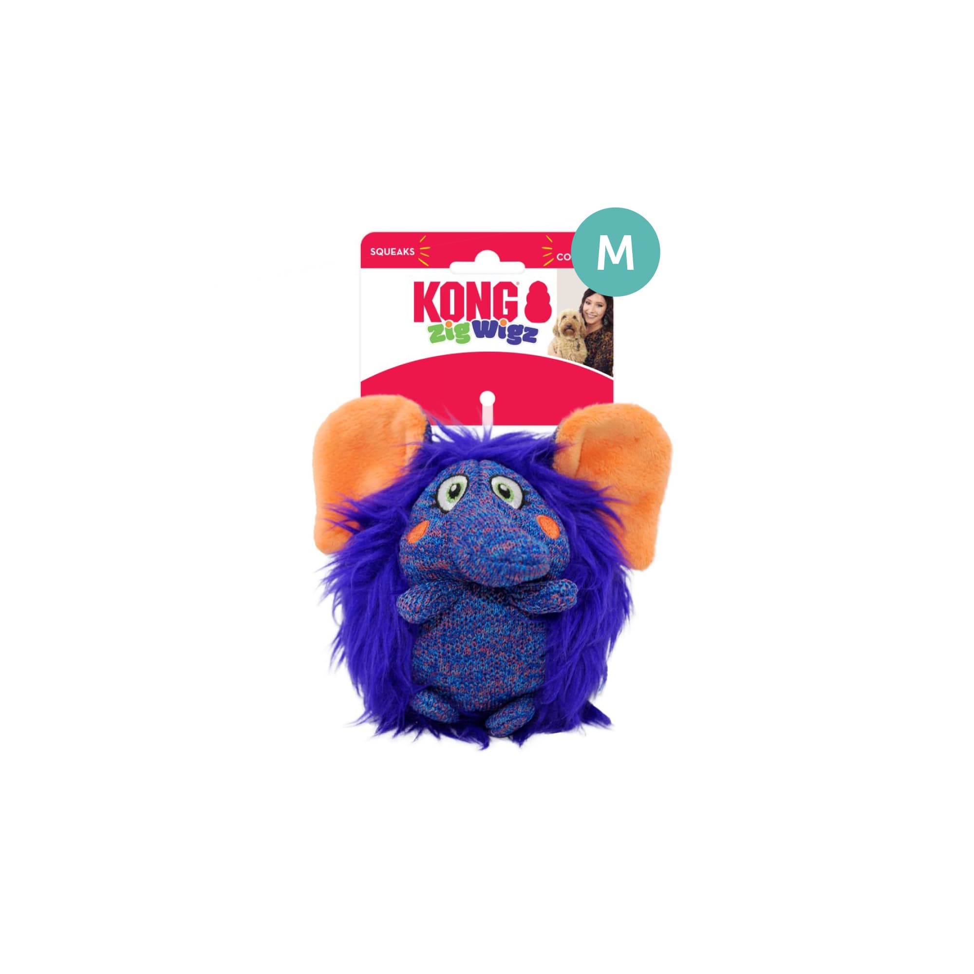 KONG ZigWigz Elephant (Medium), 1pcs
