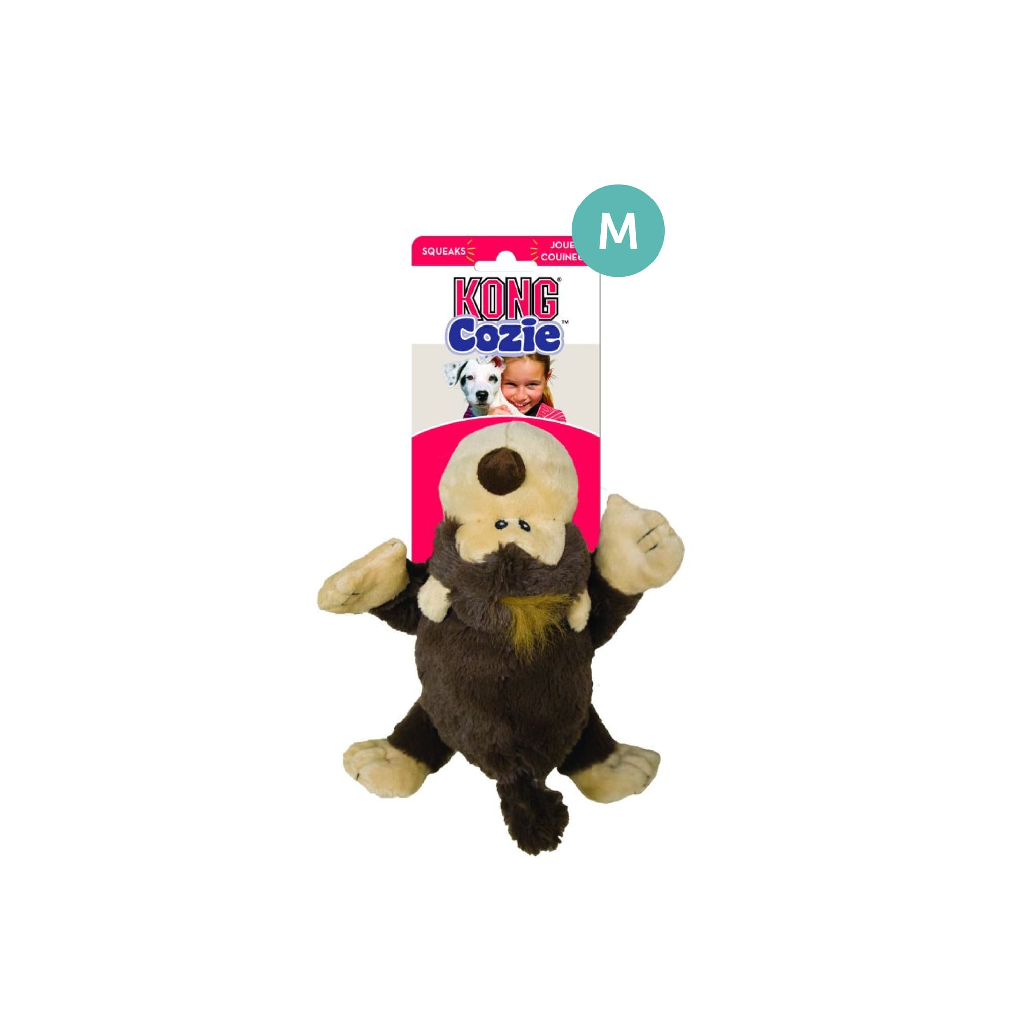 KONG Cozie Funky Monkey (Medium), 1pcs