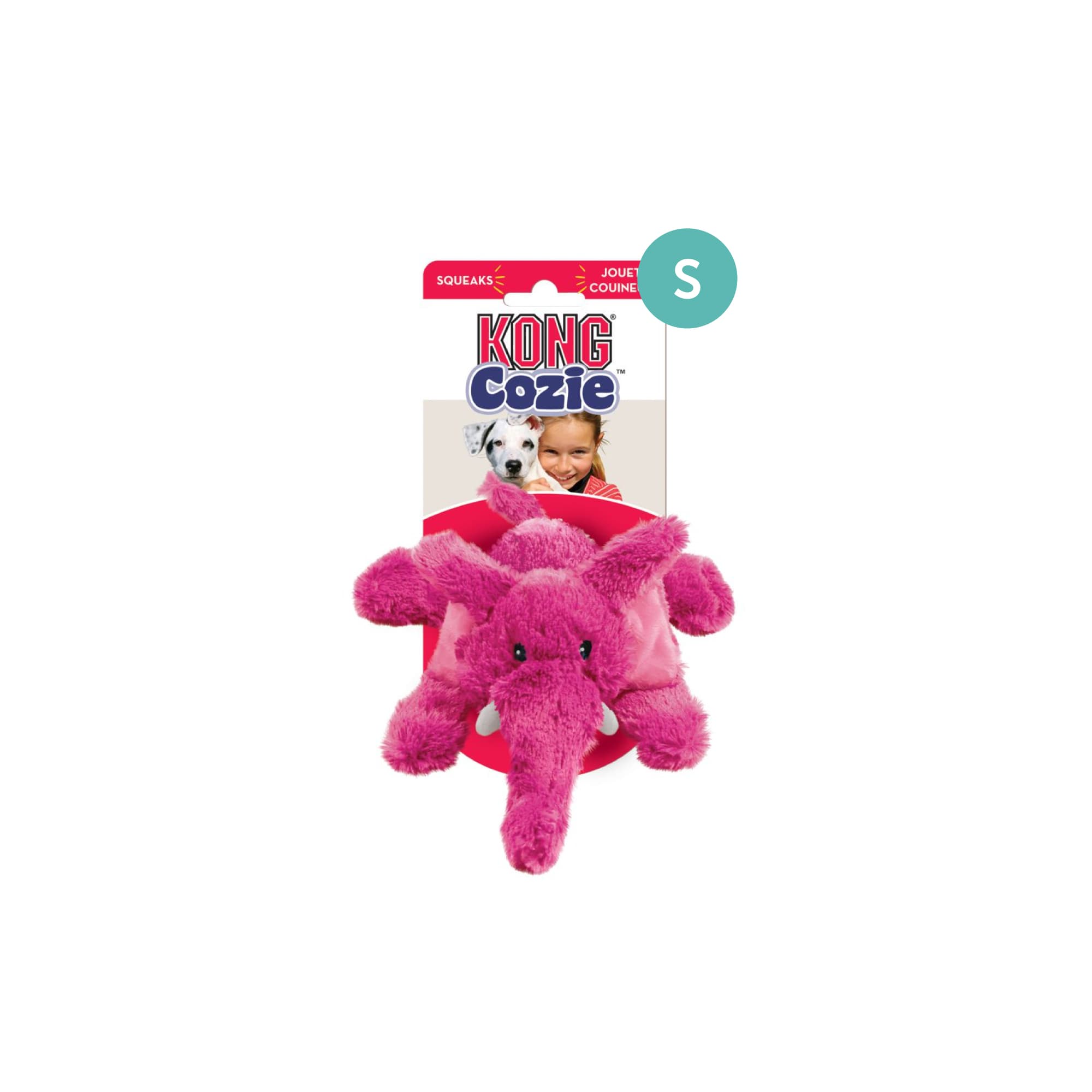 KONG Cozie Elmer Elephant (Small), 1pcs