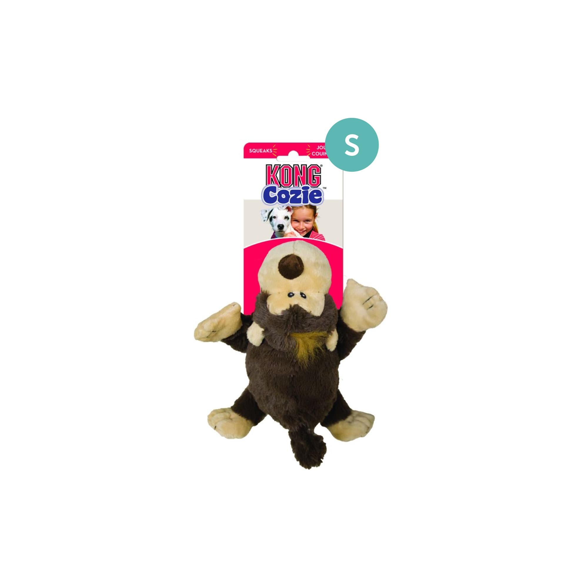 KONG Cozie Funky Monkey (Small), 1pcs