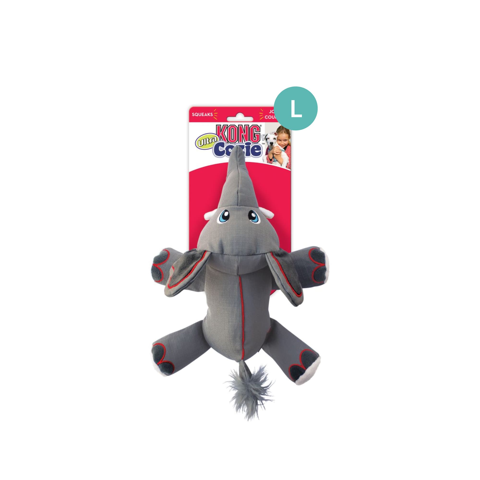 KONG Cozie Ultra Ella Elephant (Large), 1pcs
