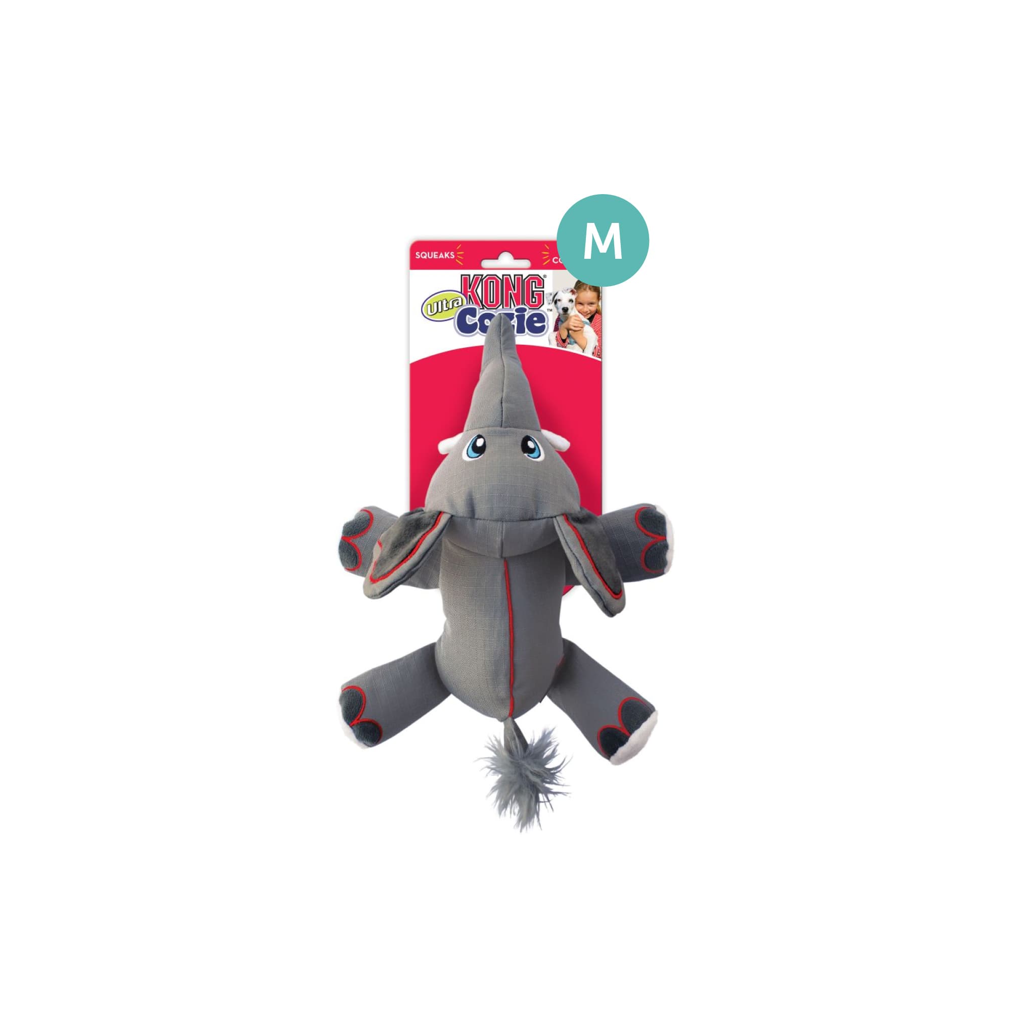 KONG Cozie Ultra Ella Elephant (Medium), 1pcs