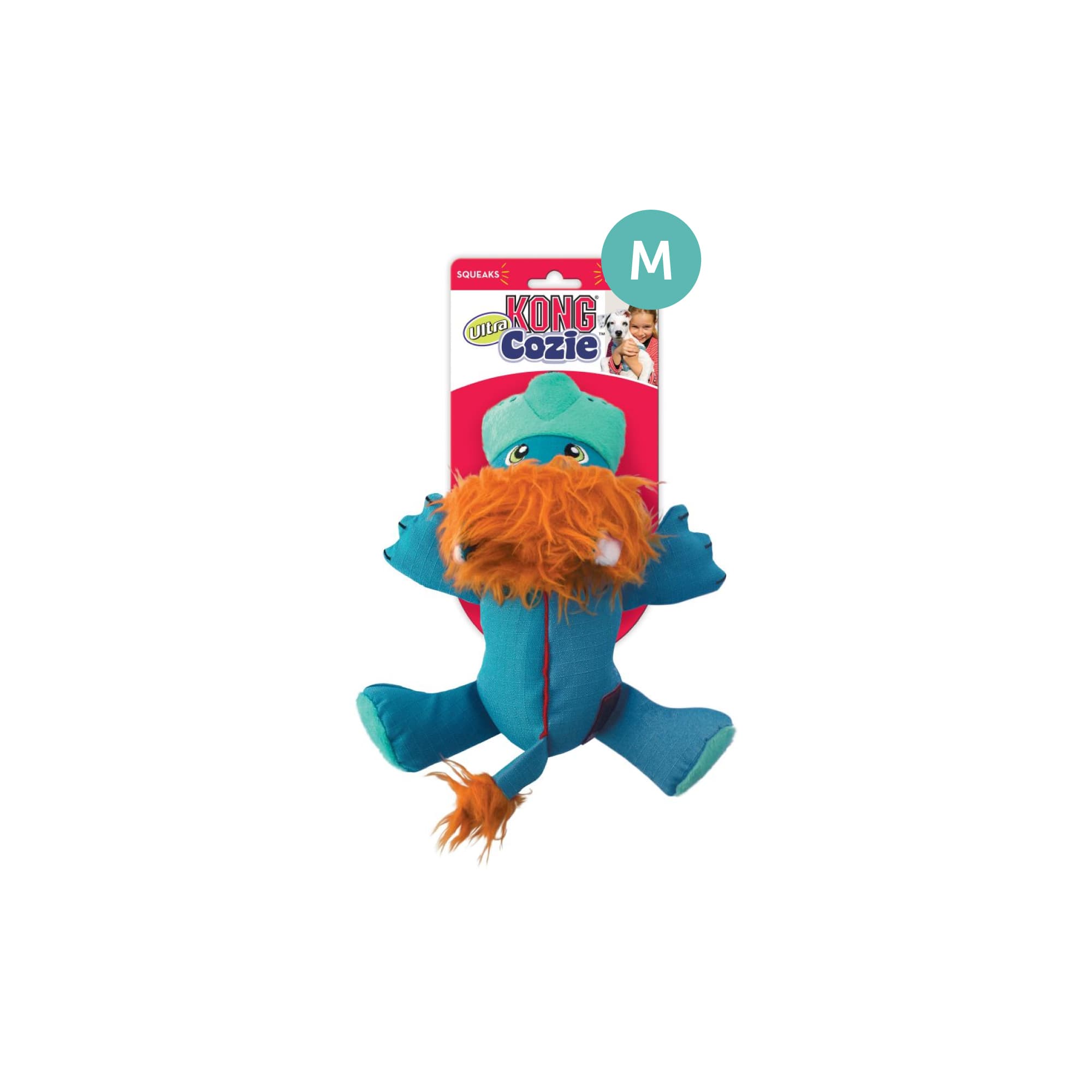 KONG Cozie Ultra Lucky Lion (Medium), 1pcs