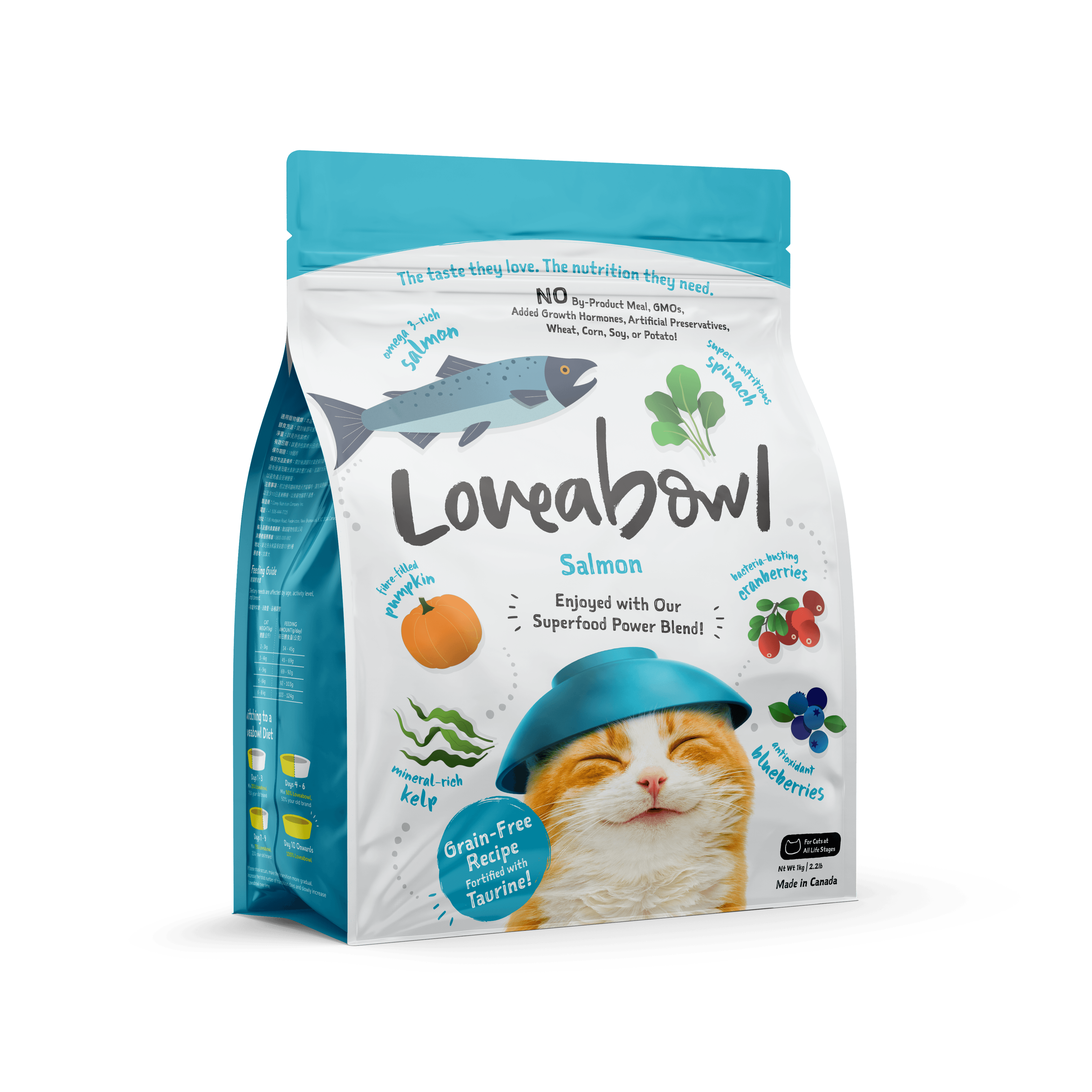Loveabowl Grain Free Dry Cat Food (Salmon), 1kg