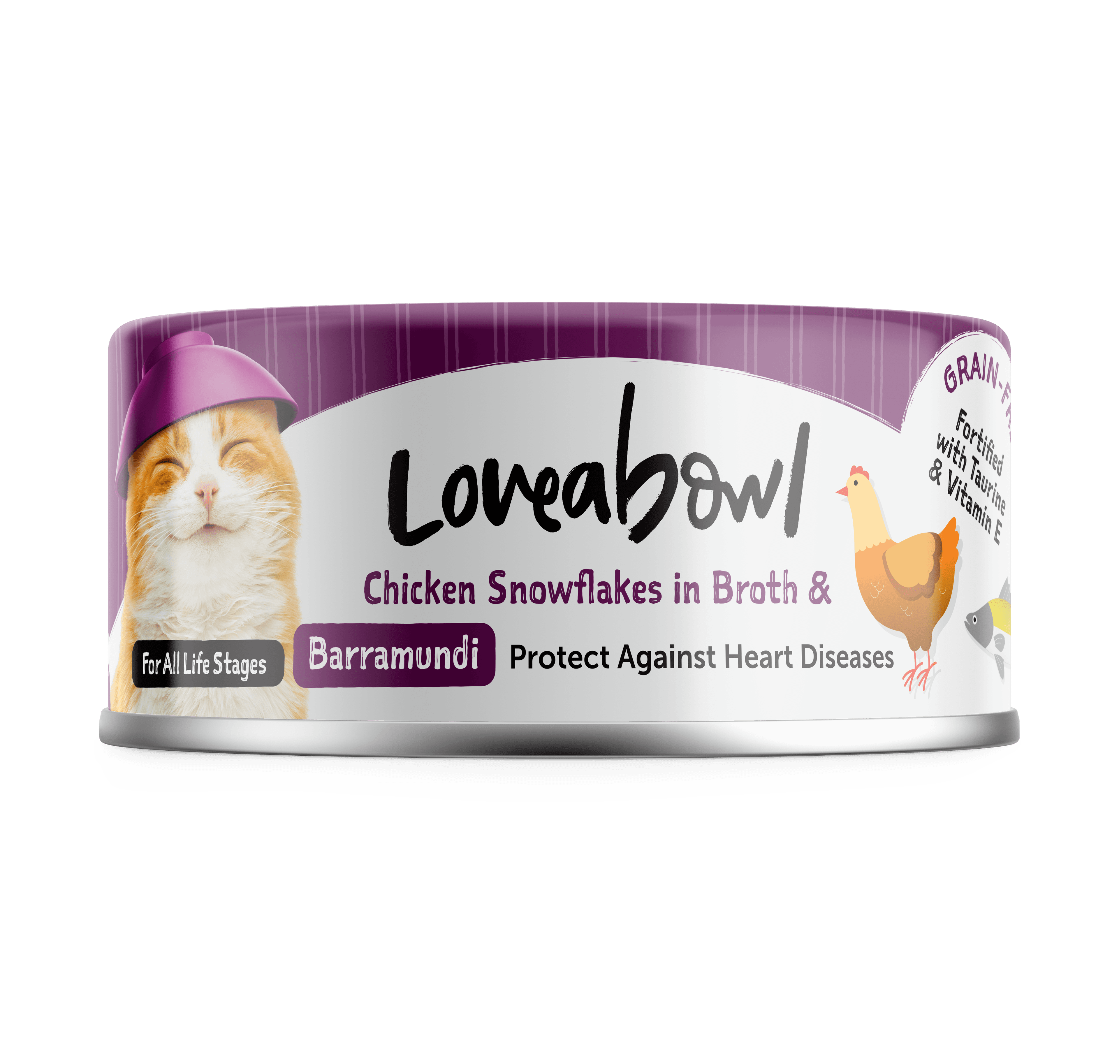 Loveabowl Broth Wet Cat Food (Chicken & Barramundi), 70g