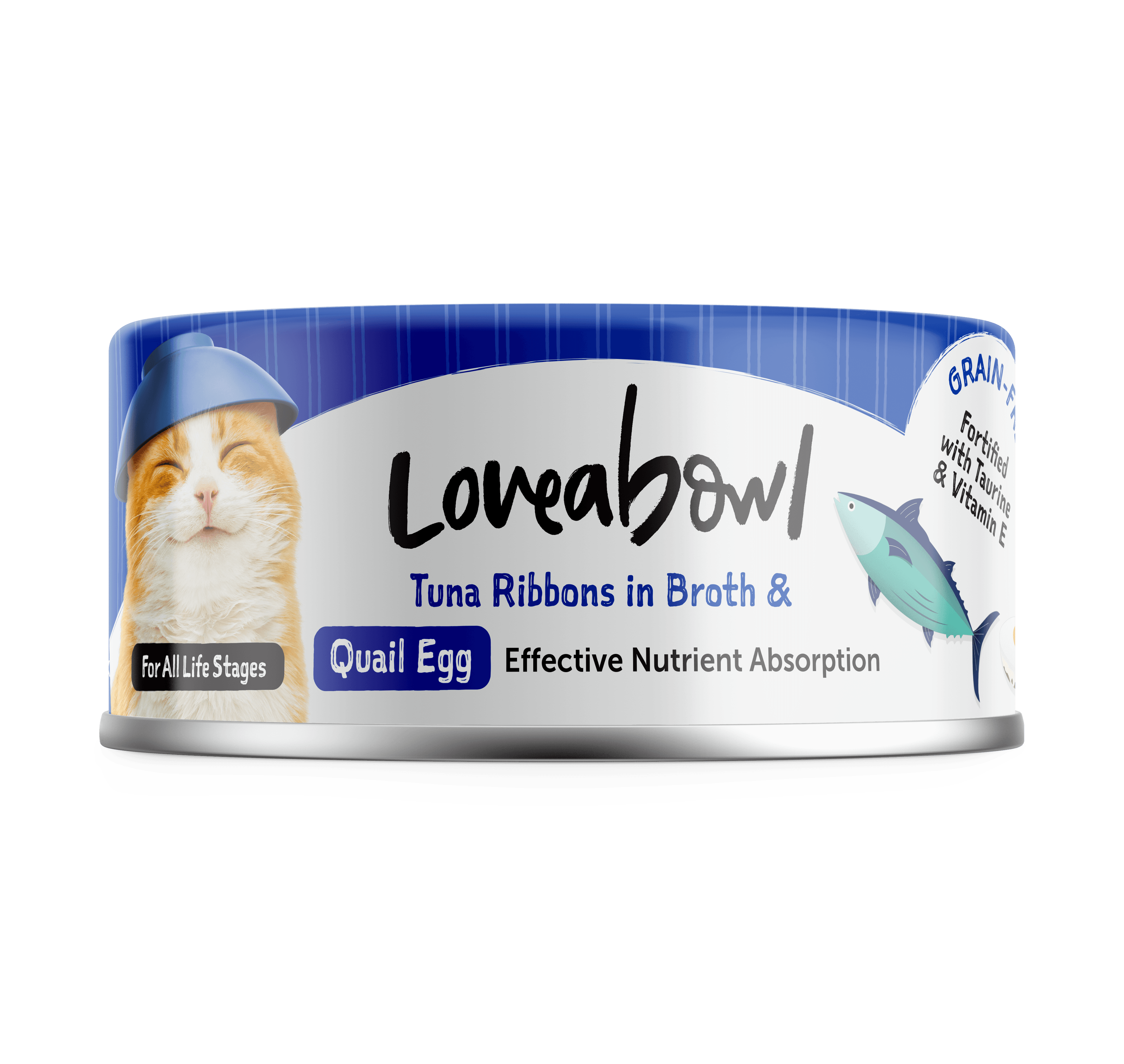 Loveabowl Broth Wet Cat Food (Tuna & Quail Egg), 70g