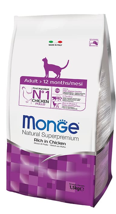 Monge Dry Cat Food - Adult 1.5Kg